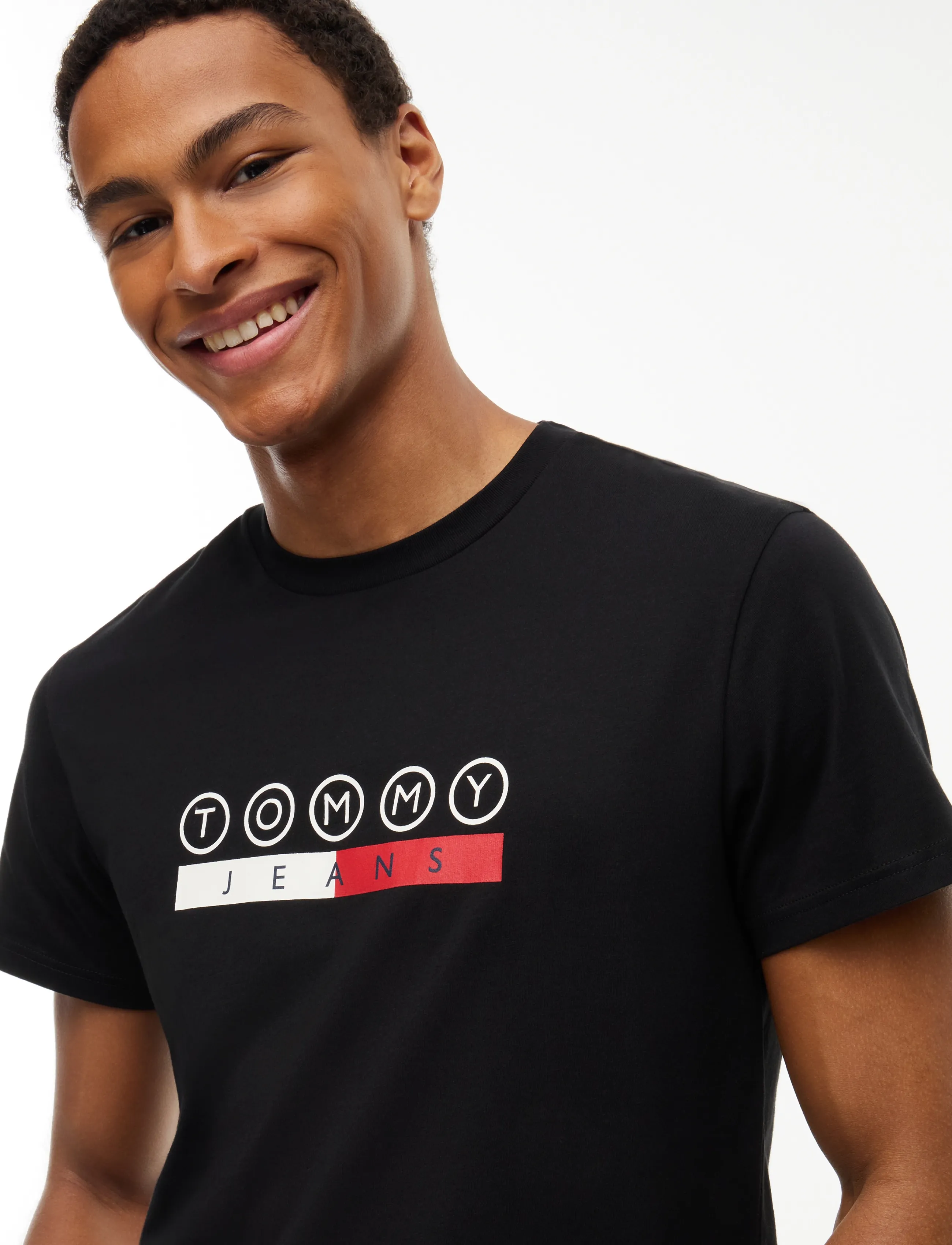 Tommy Jeans - TJM SLIM DNA PLAY TEE EXT - kortærmede t-shirts - black - 3