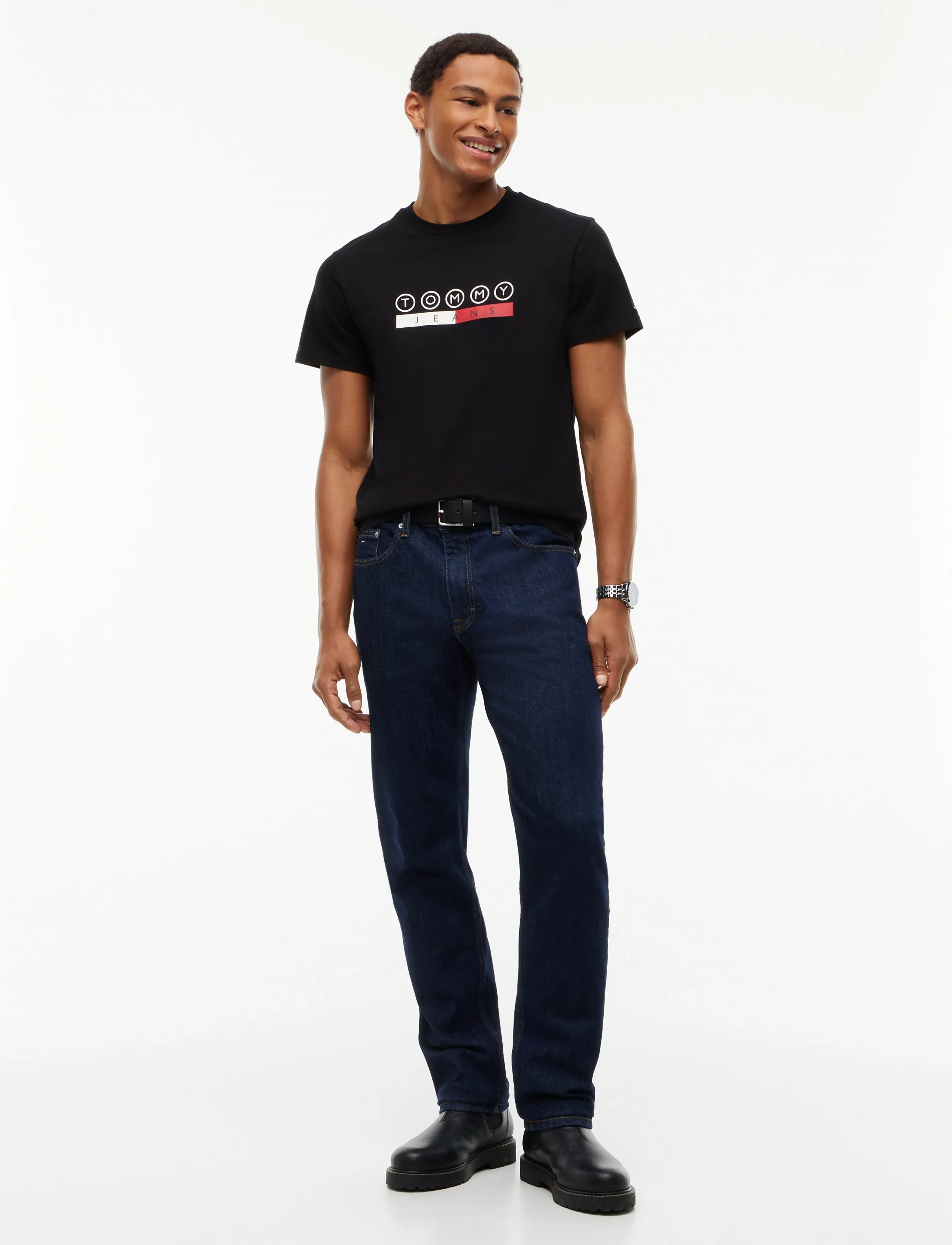 Tommy Jeans - TJM SLIM DNA PLAY TEE EXT - kortærmede t-shirts - black - 4