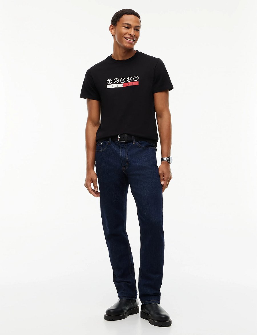 Tommy Jeans - TJM SLIM DNA PLAY TEE EXT - kortærmede t-shirts - black - 4