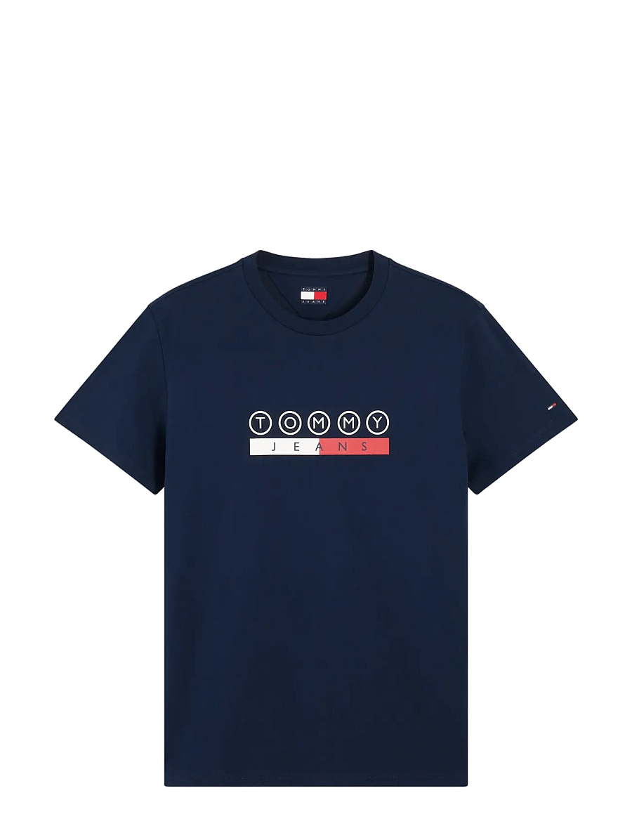Tommy Jeans - TJM SLIM DNA PLAY TEE EXT - kortærmede t-shirts - dark blue - 1