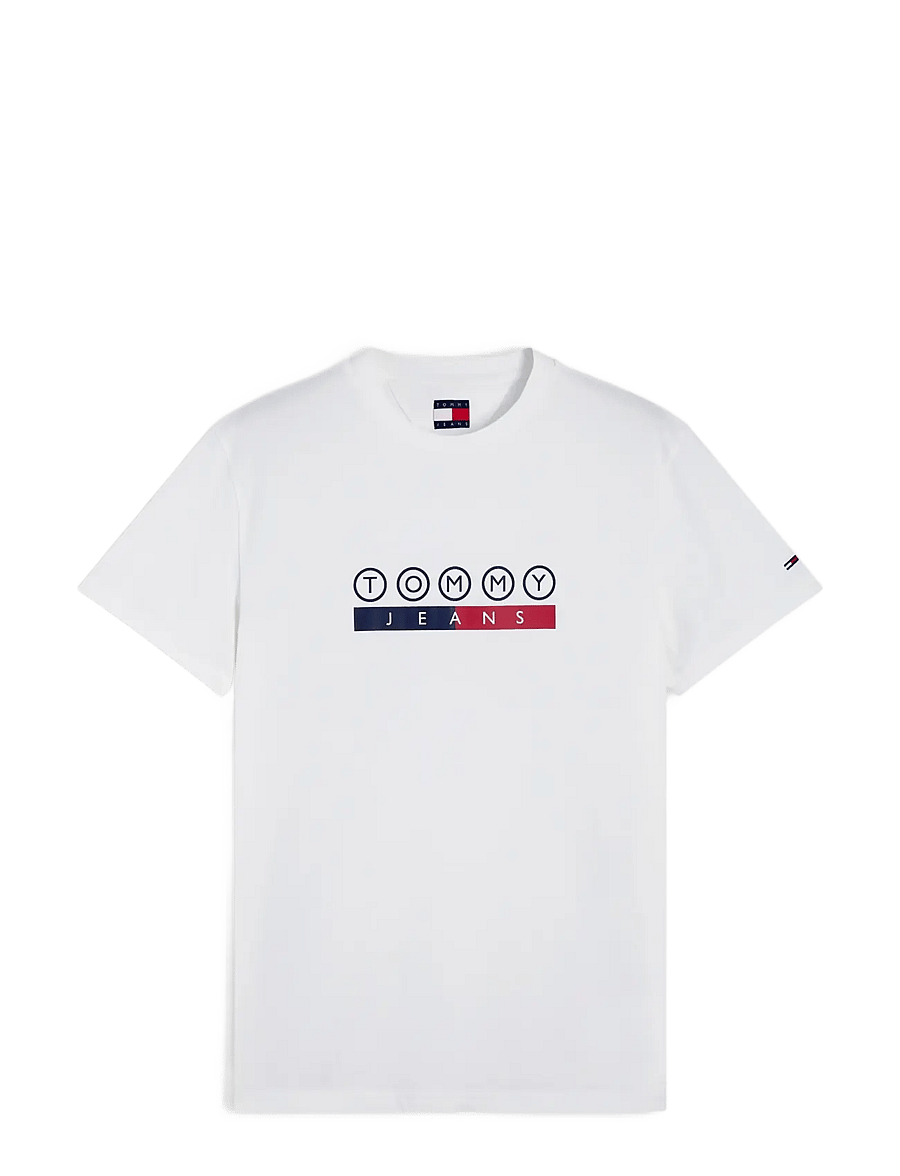 Tommy Jeans - TJM SLIM DNA PLAY TEE EXT - kortærmede t-shirts - ecru - 1