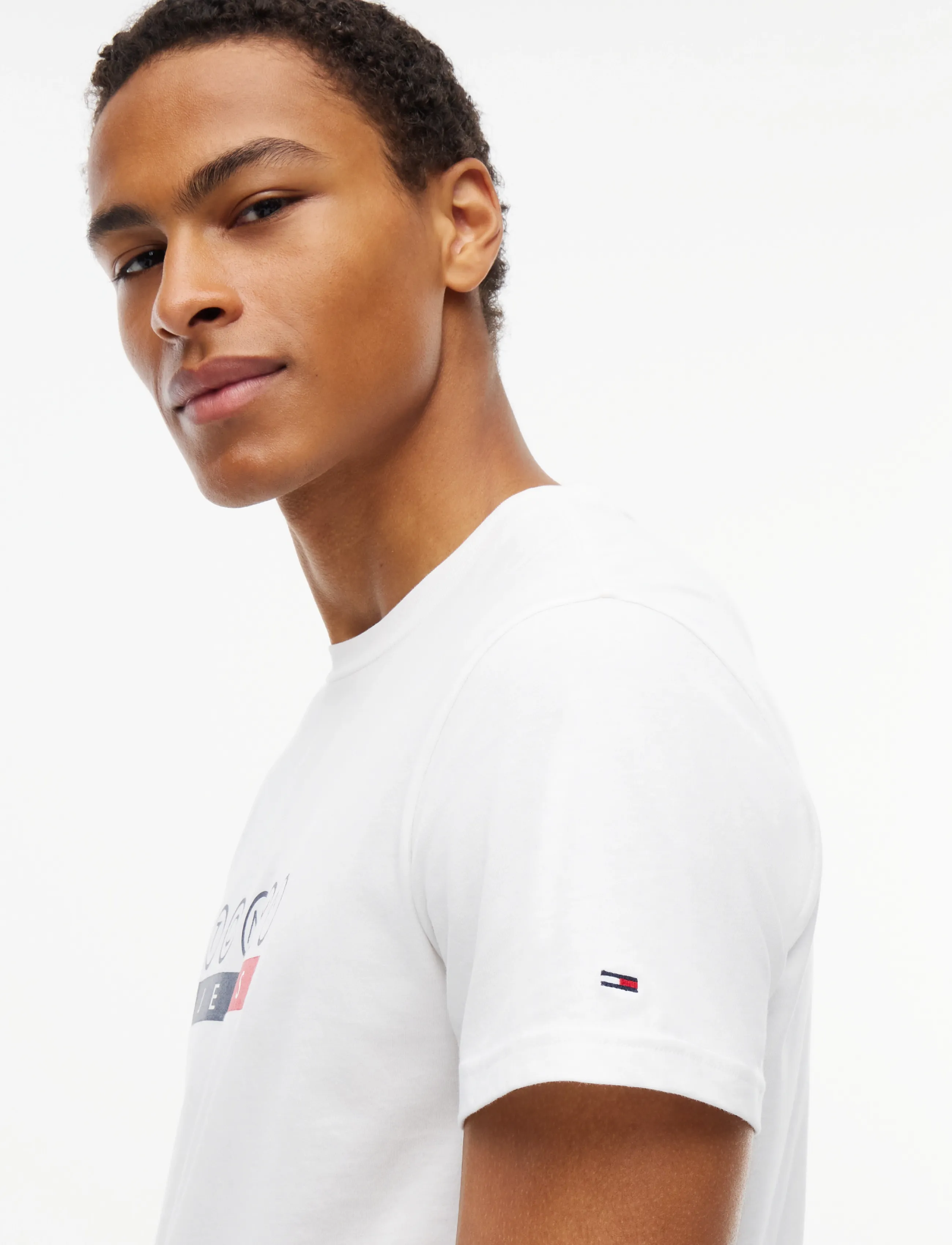 Tommy Jeans - TJM SLIM DNA PLAY TEE EXT - kortærmede t-shirts - ecru - 3