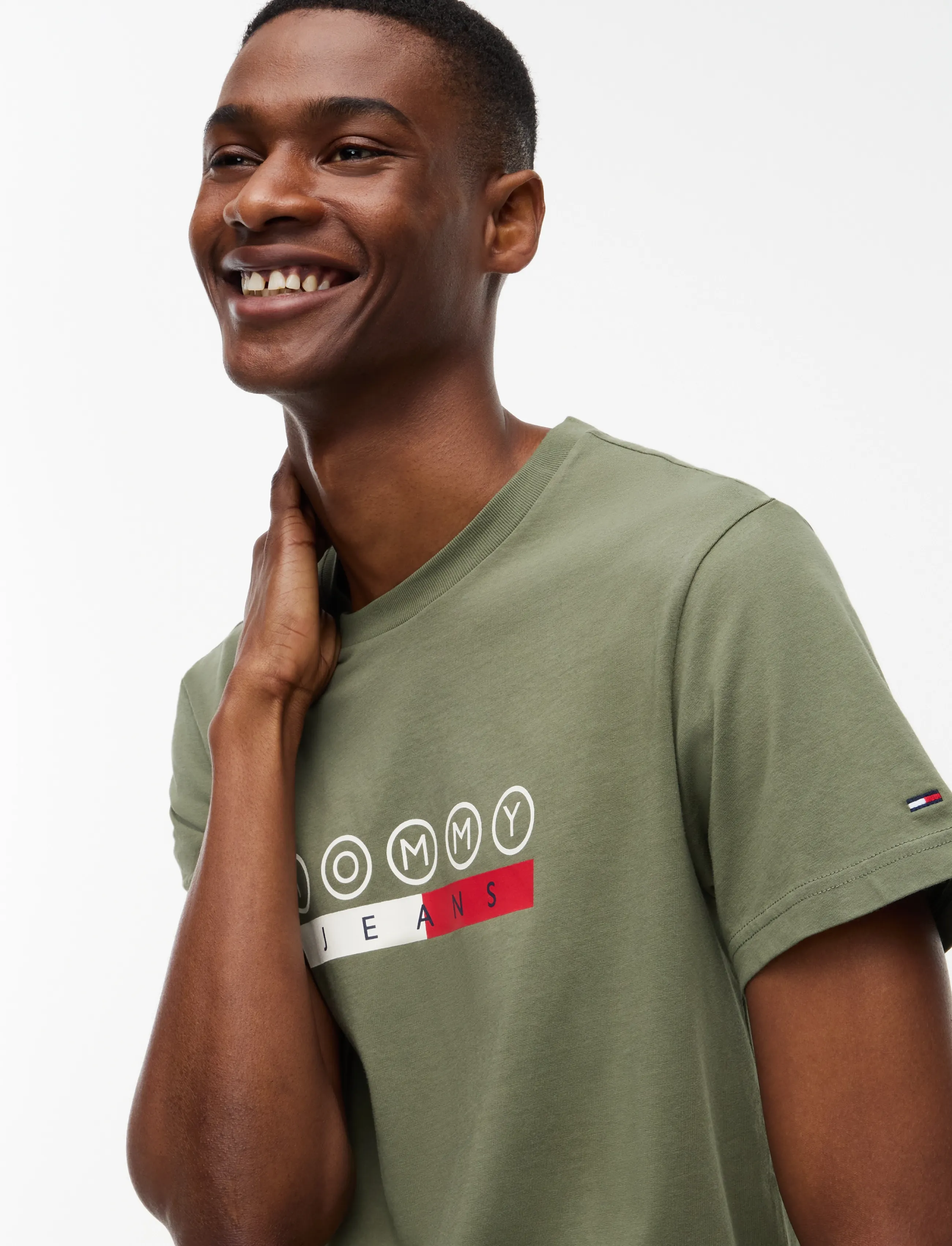 Tommy Jeans - TJM SLIM DNA PLAY TEE EXT - kortærmede t-shirts - rocky mountain - 3