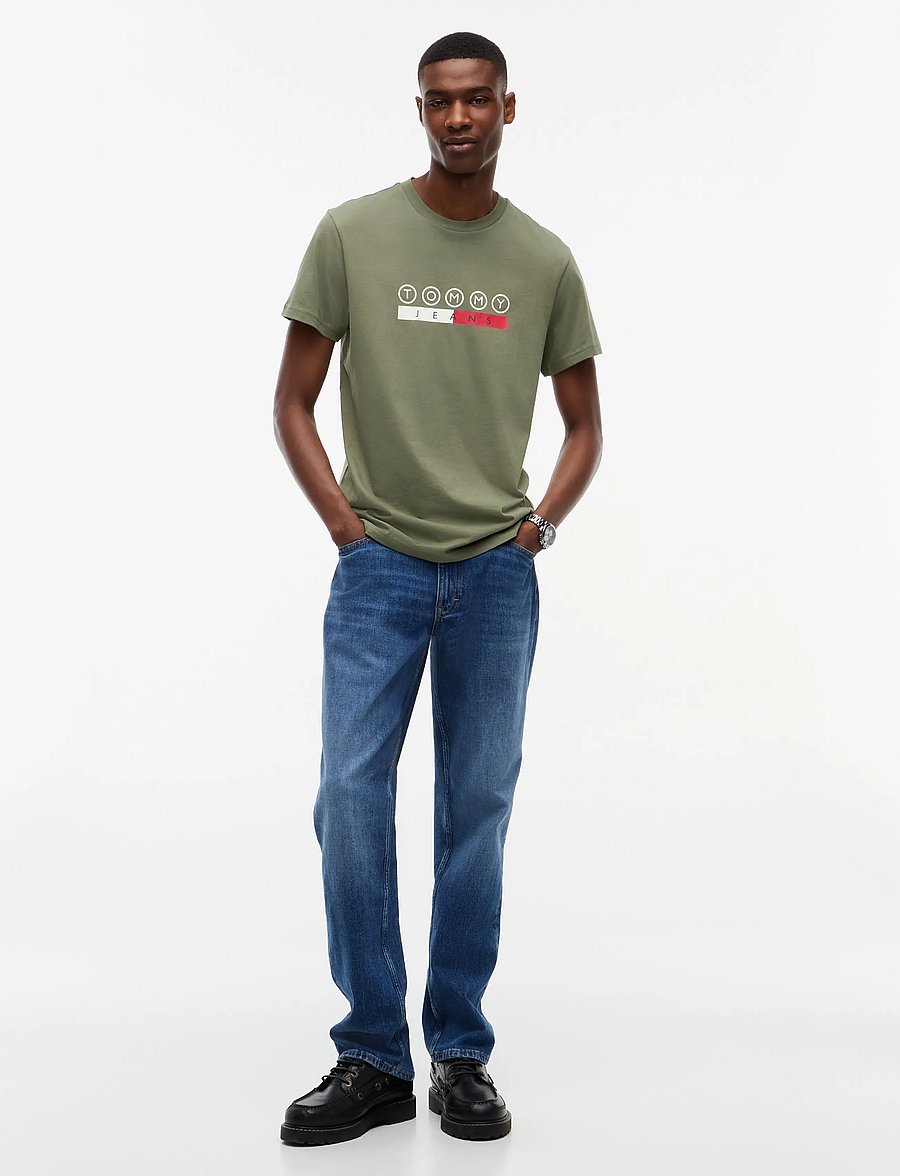Tommy Jeans - TJM SLIM DNA PLAY TEE EXT - kortærmede t-shirts - rocky mountain - 4