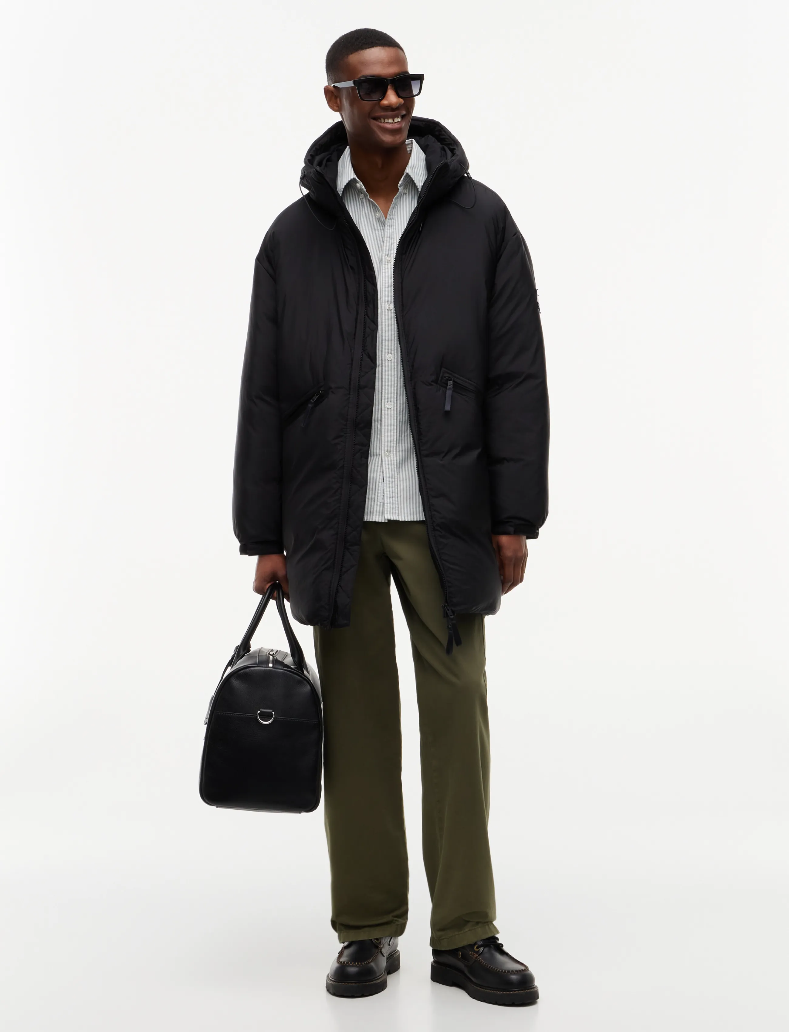Tommy Jeans TJM NYLON CITY PARKA - Tøj - BLACK / black