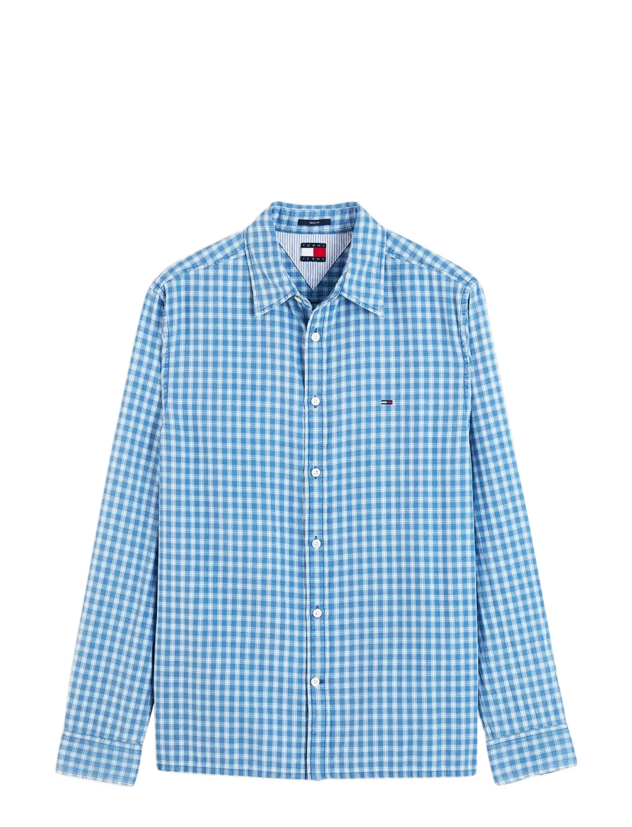 Tommy Jeans - TJM REG DOBBY CHECK SHIRT EXT - westside blue small check - 1