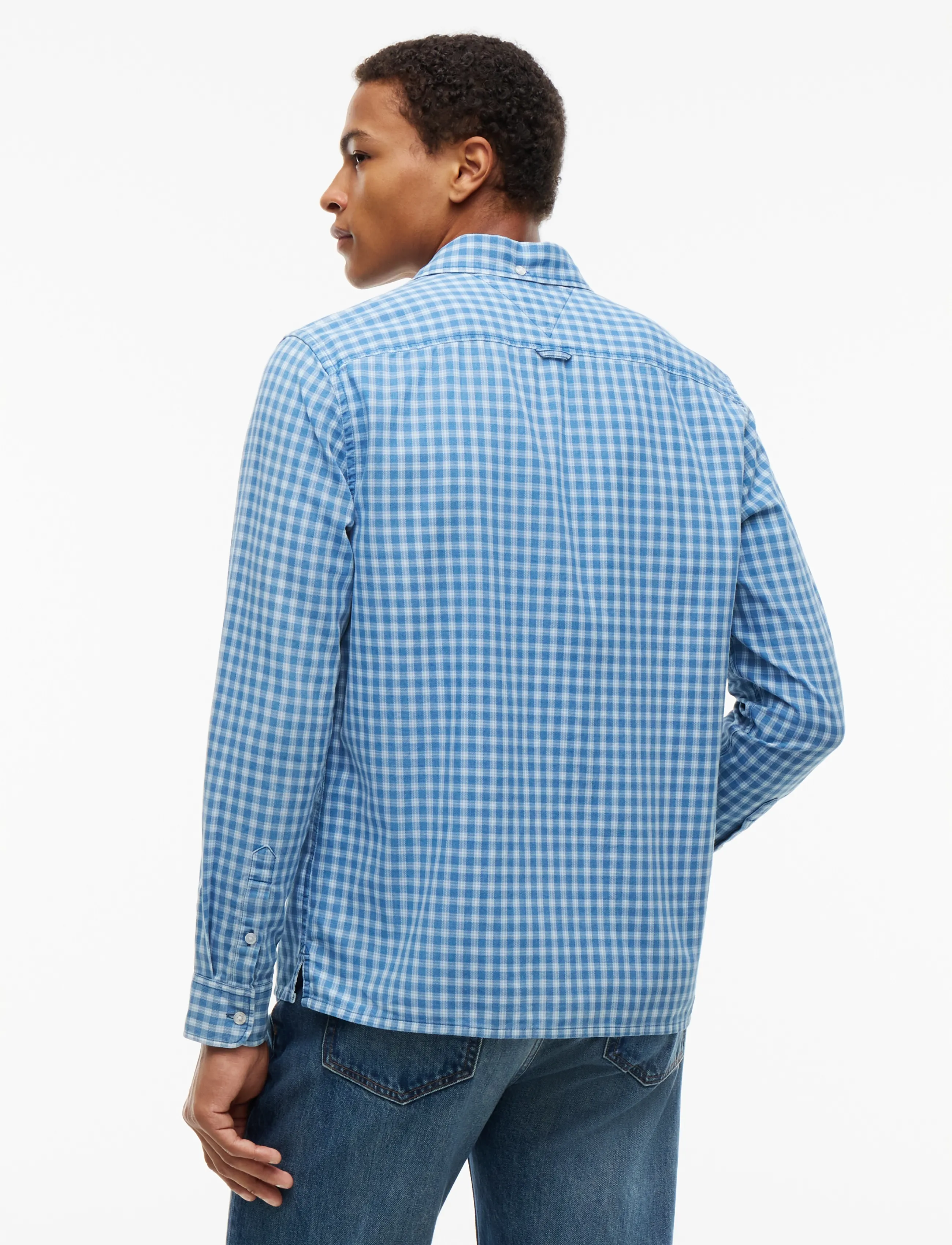 Tommy Jeans - TJM REG DOBBY CHECK SHIRT EXT - westside blue small check - 2