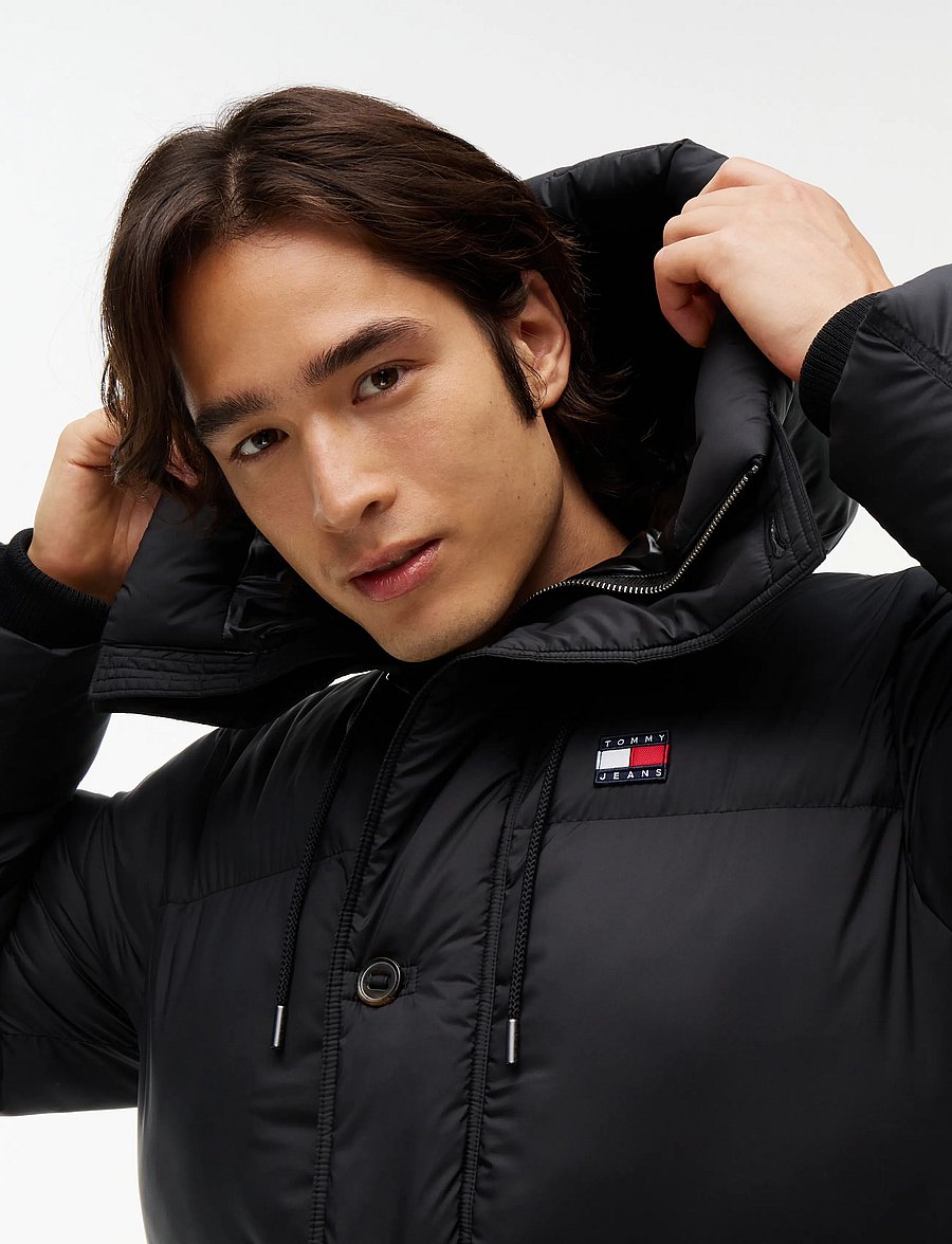 Tommy Jeans - TJM WORKWEAR HOODED PARKA EXT - parkas - black - 3