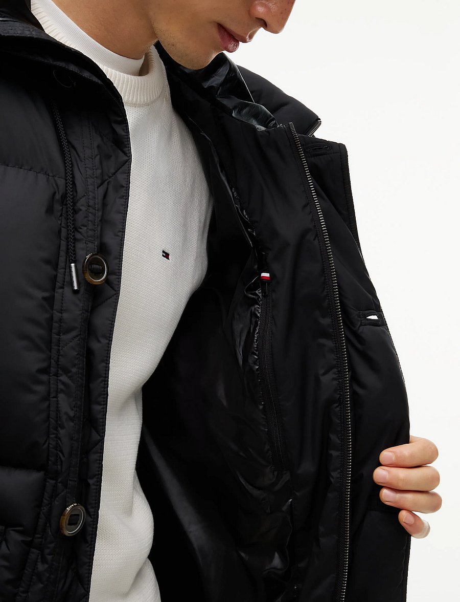 Tommy Jeans - TJM WORKWEAR HOODED PARKA EXT - parkas - black - 5