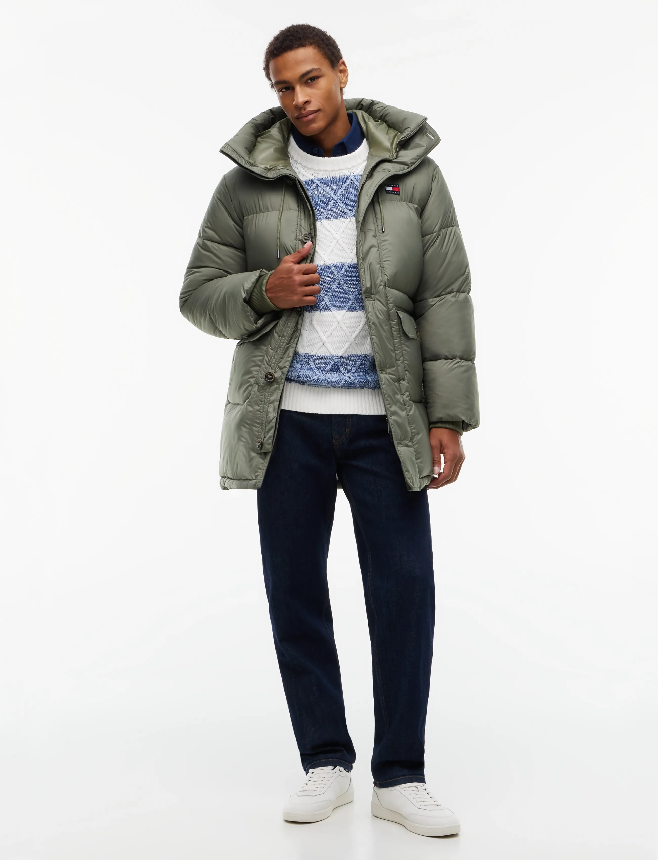 Tommy Jeans TJM WORKWEAR HOODED PARKA EXT - Parkas - ROCKY MOUNTAIN / khaki/green