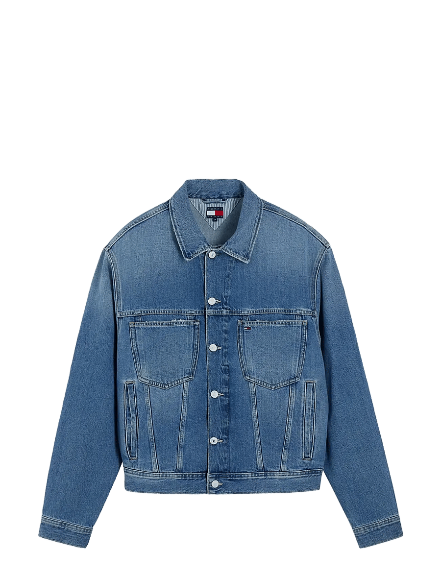 Tommy Jeans - ARCHIVE TRUCKER DJ6035 - unlined denim jackets - denim medium - 0