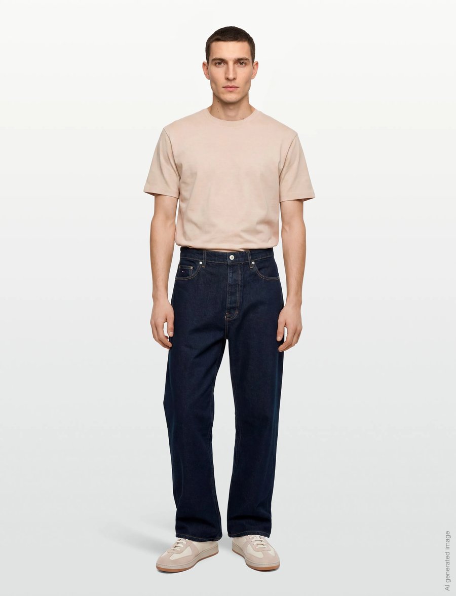 Tommy Jeans - THEO BAGGY CBF BJA150 - rúmar gallabuxur - denim dark - 0
