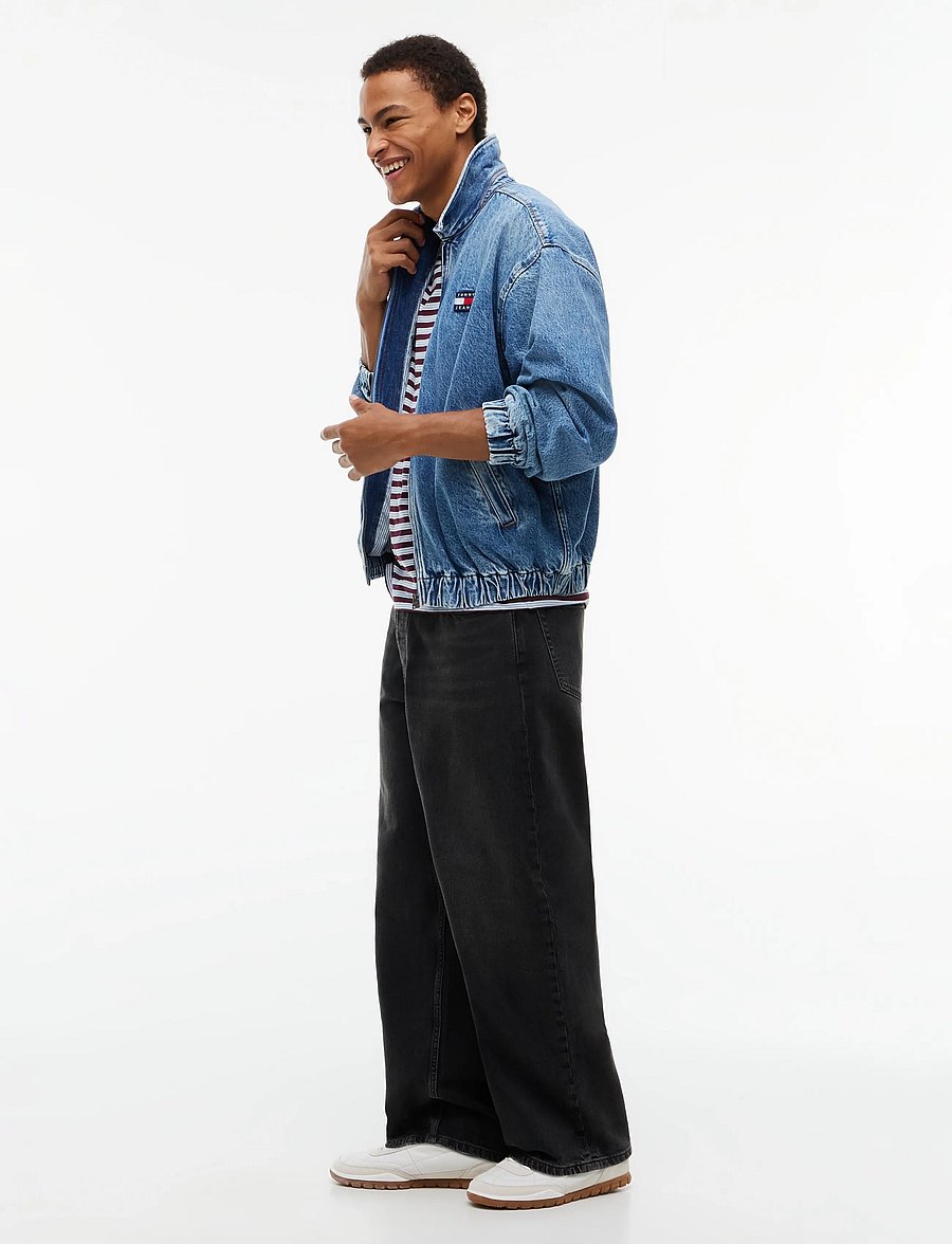 Tommy Jeans - THEO BAGGY DJA180 - weite jeans - denim black - 0