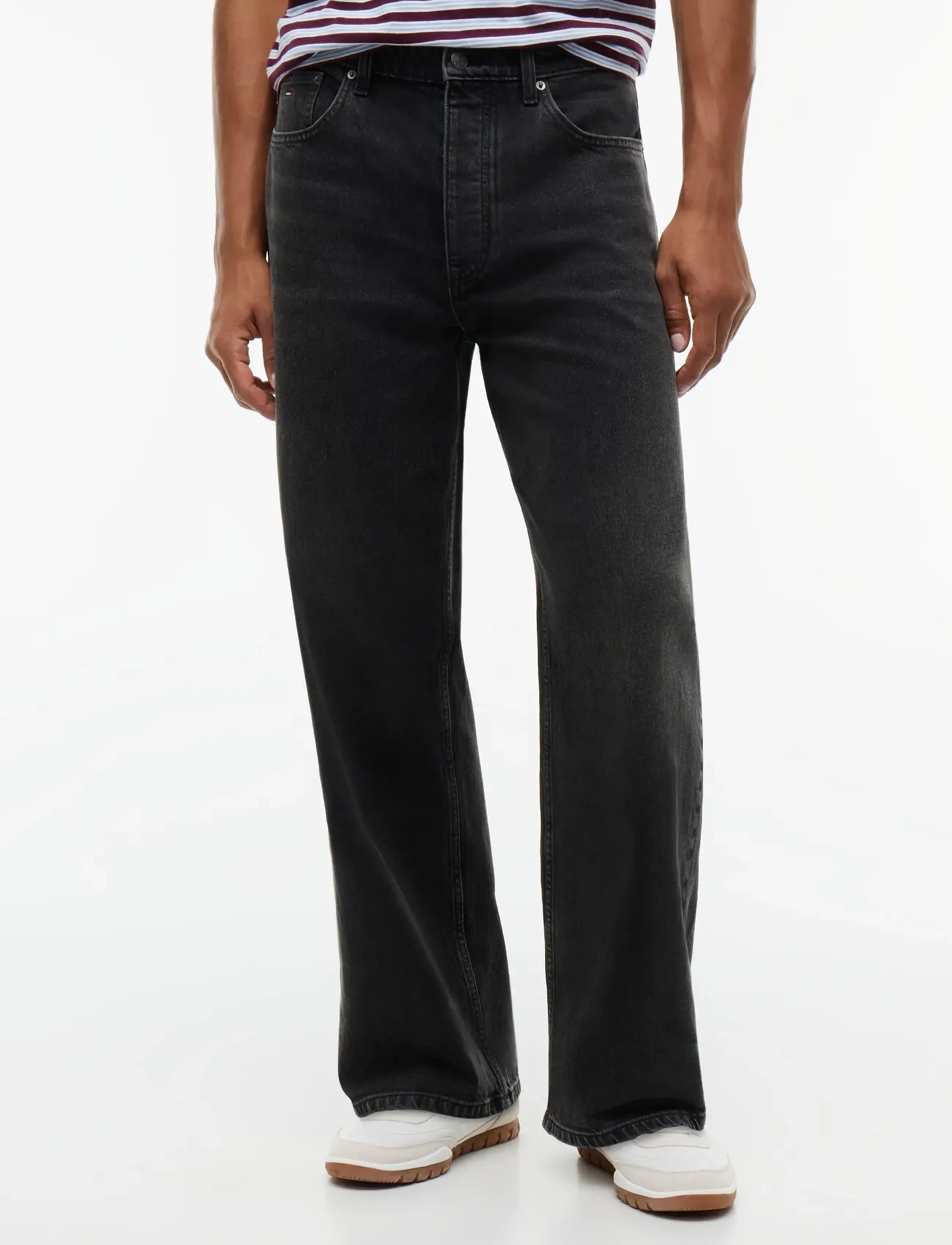 Tommy Jeans THEO BAGGY DJA180 - Tommy Jeans - DENIM BLACK / black