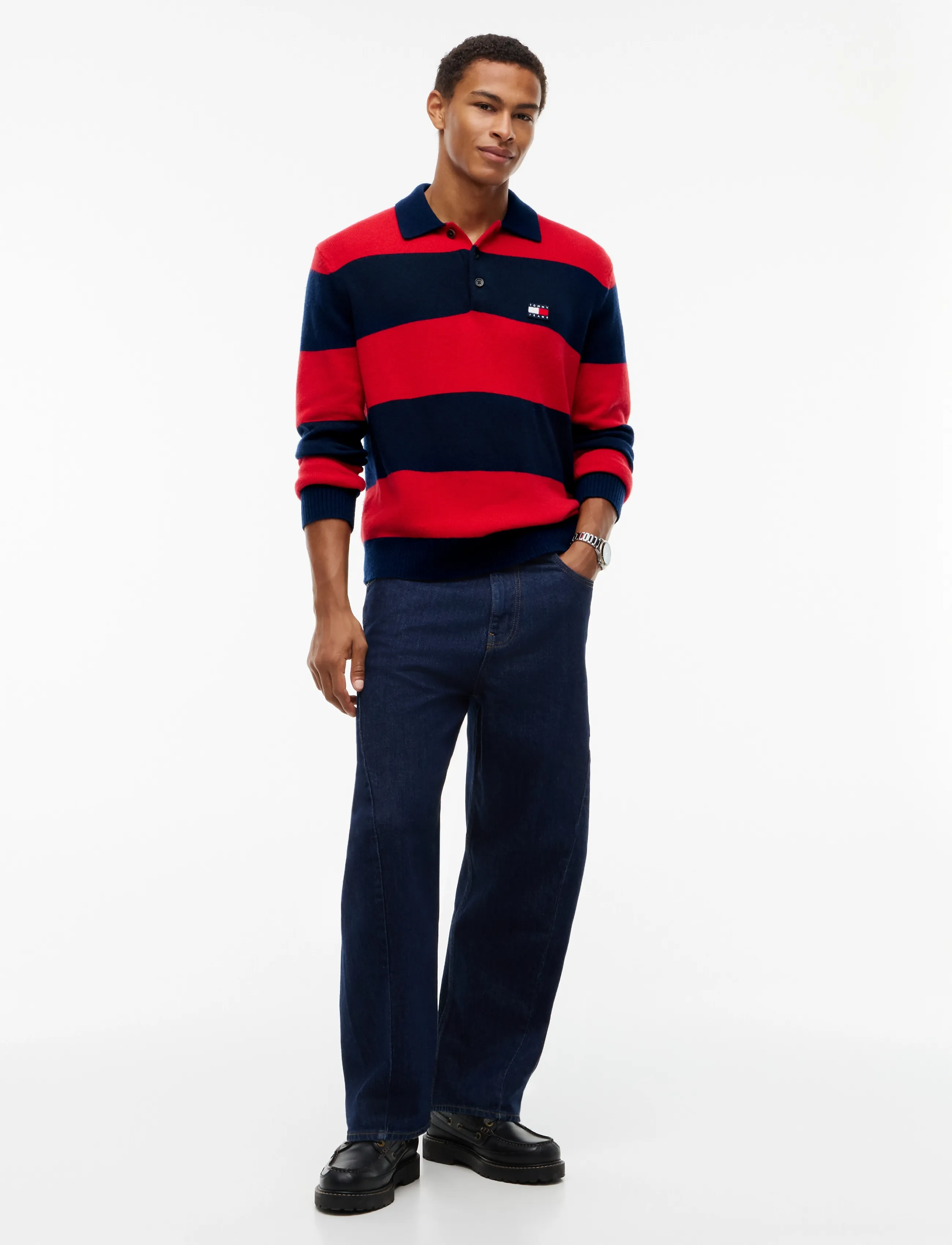 Tjm Striped Polo Sweater 4