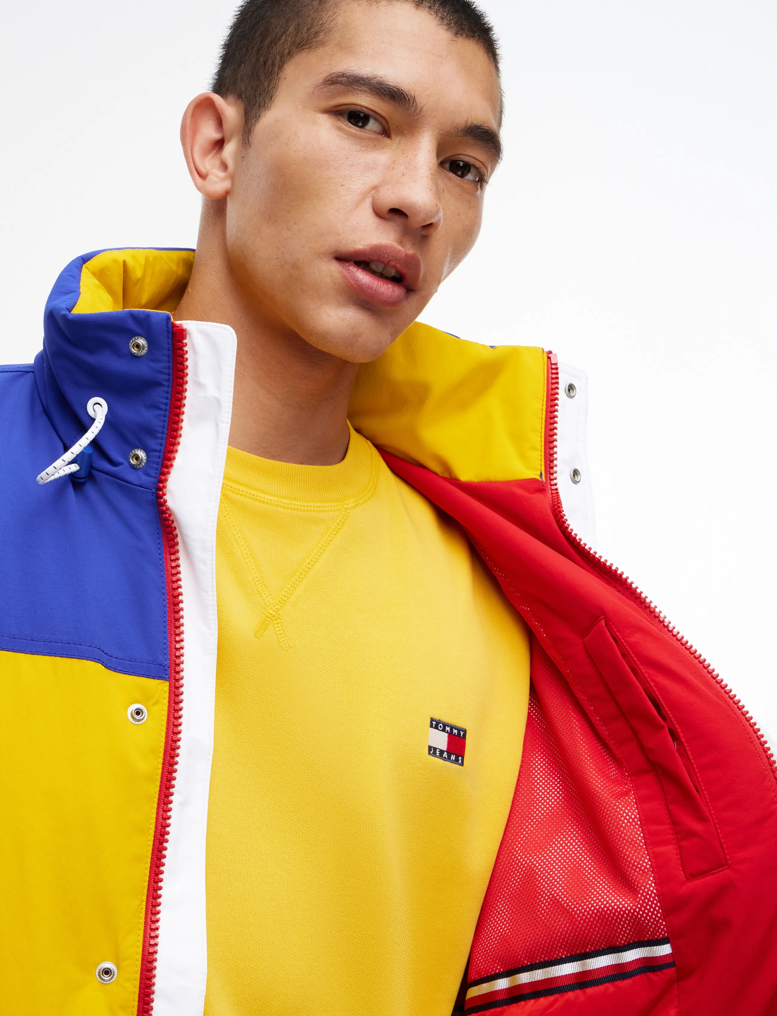 Tommy Jeans - TJM OUTDOORS COLOBLCK JACKET EXT - countryside yellow deep marine ecru - 3