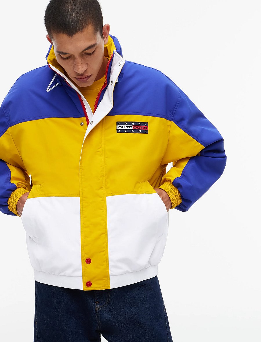 Tommy Jeans - TJM OUTDOORS COLOBLCK JACKET EXT - countryside yellow deep marine ecru - 5