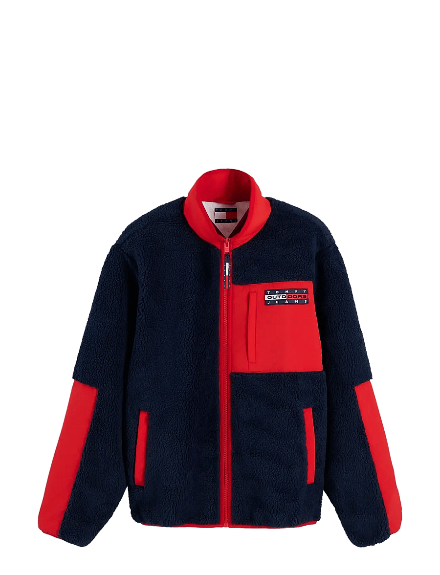 Tommy Jeans - TJM OUTDOORS FLEECE ZIP JKT EXT - höstjackor - dark blue - 1