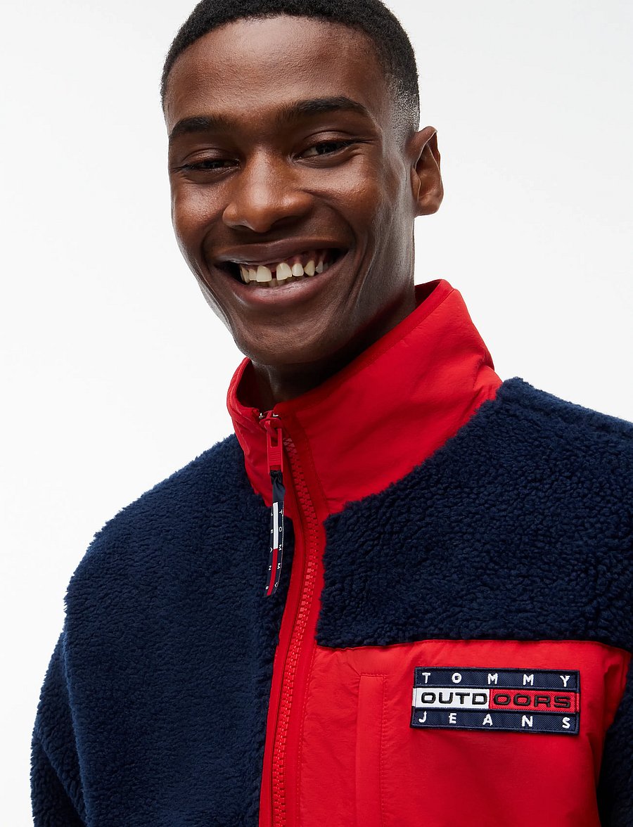 Tommy Jeans - TJM OUTDOORS FLEECE ZIP JKT EXT - höstjackor - dark blue - 3