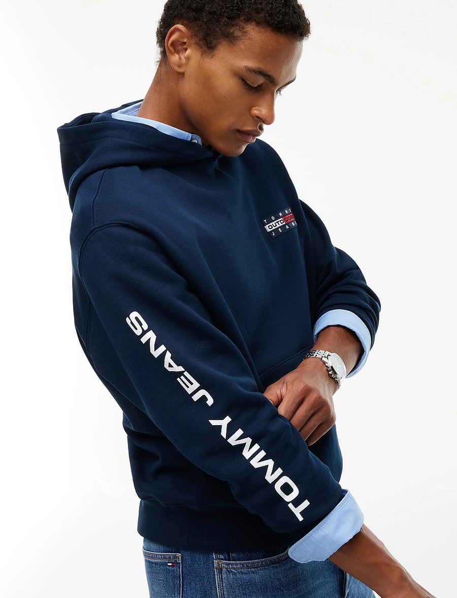 Tommy Jeans - TJM OUTDOORS HOODIE - kapuutsiga pusad - dark blue - 3