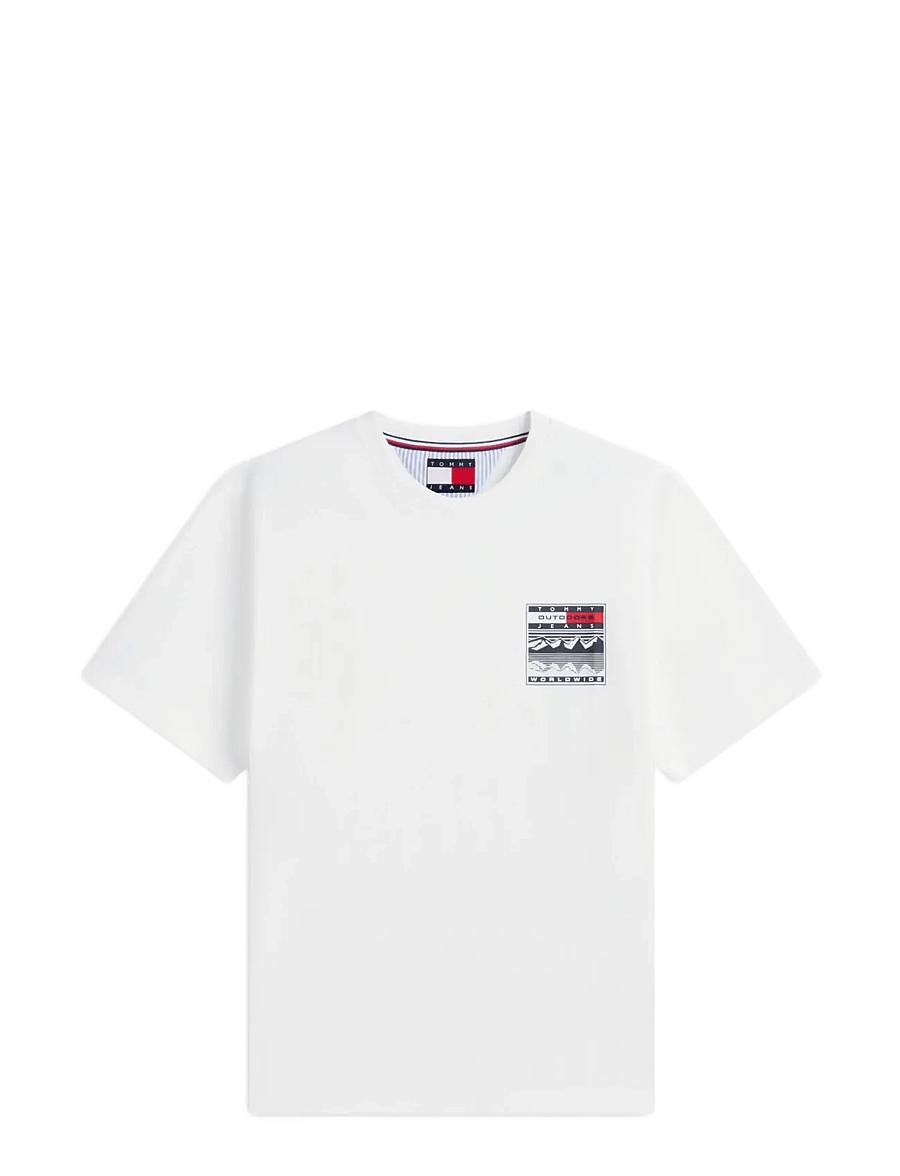 Tommy Jeans - TJM RLX OUTDOORS SS TEE - kurzärmelige t-shirts - ecru - 1