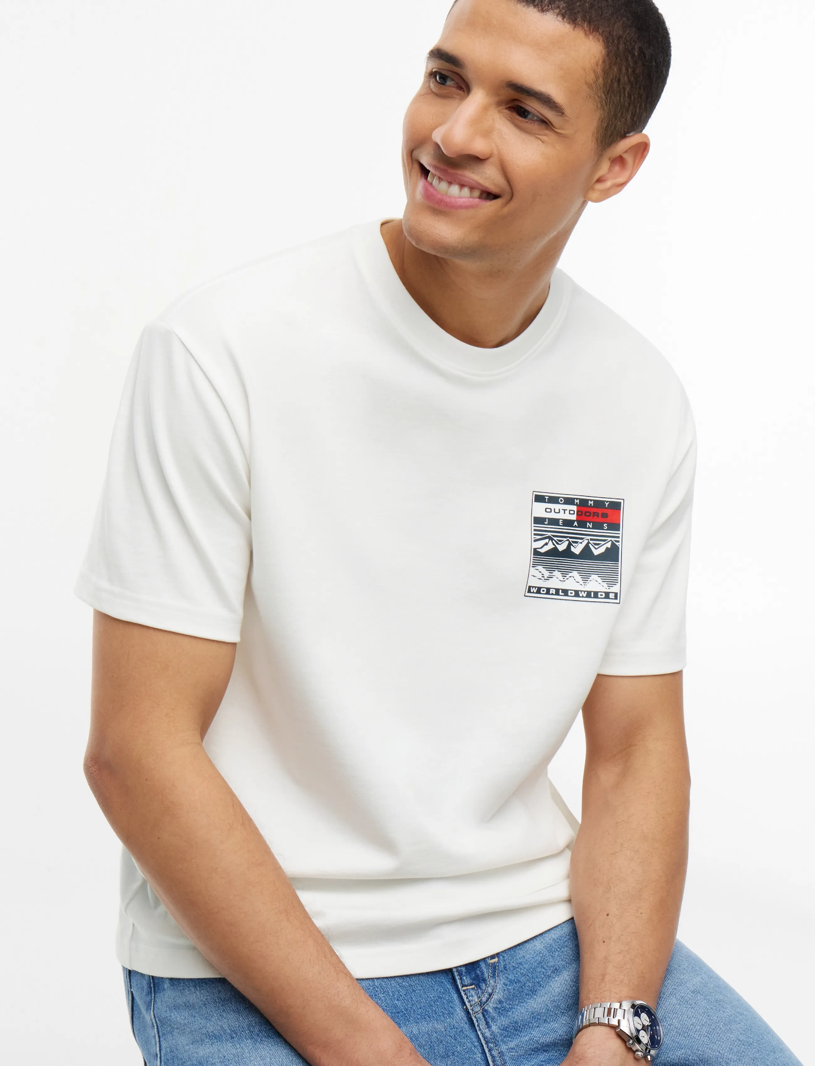 Tommy Jeans - TJM RLX OUTDOORS SS TEE - ecru - 3