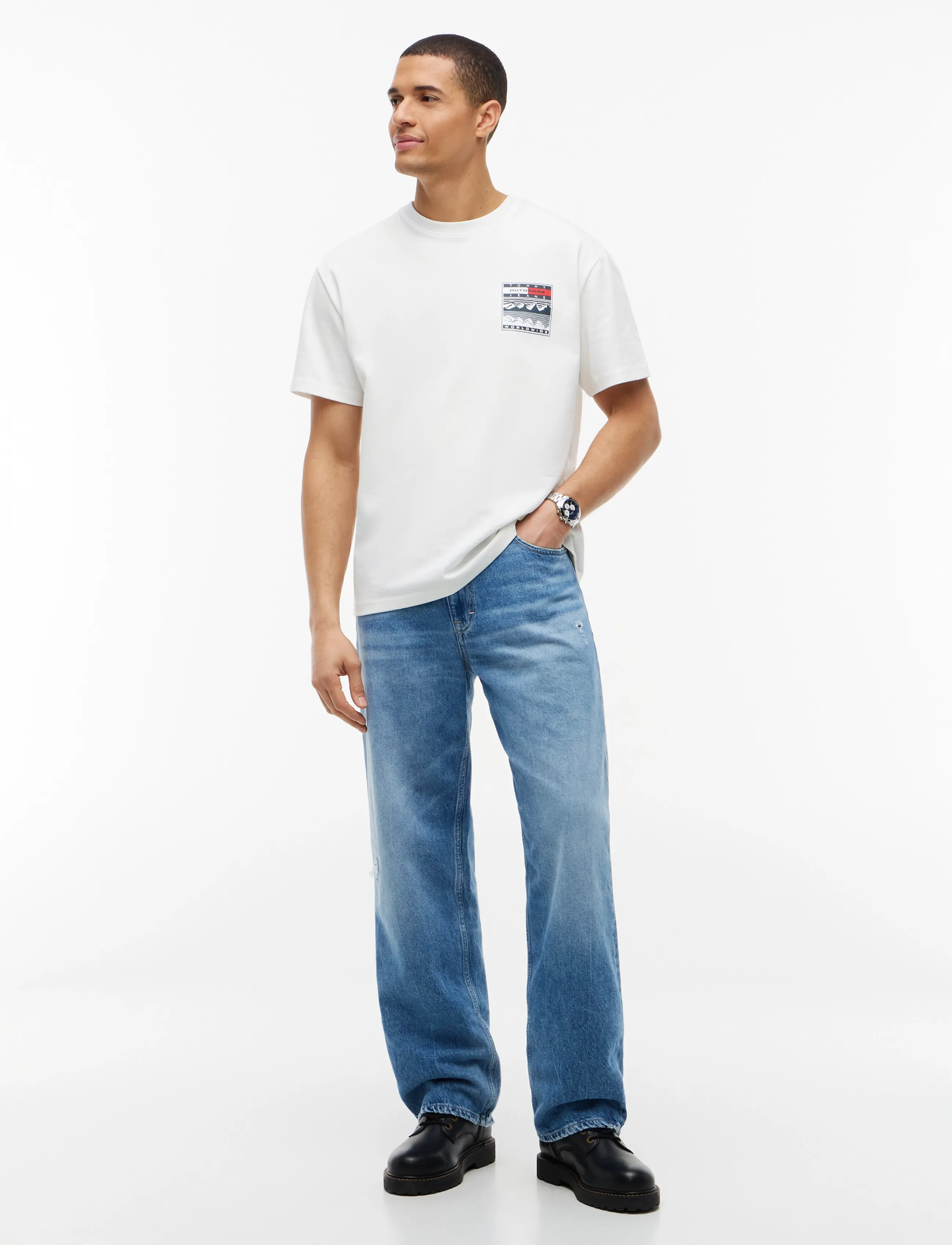 Tommy Jeans - TJM RLX OUTDOORS SS TEE - ecru - 4