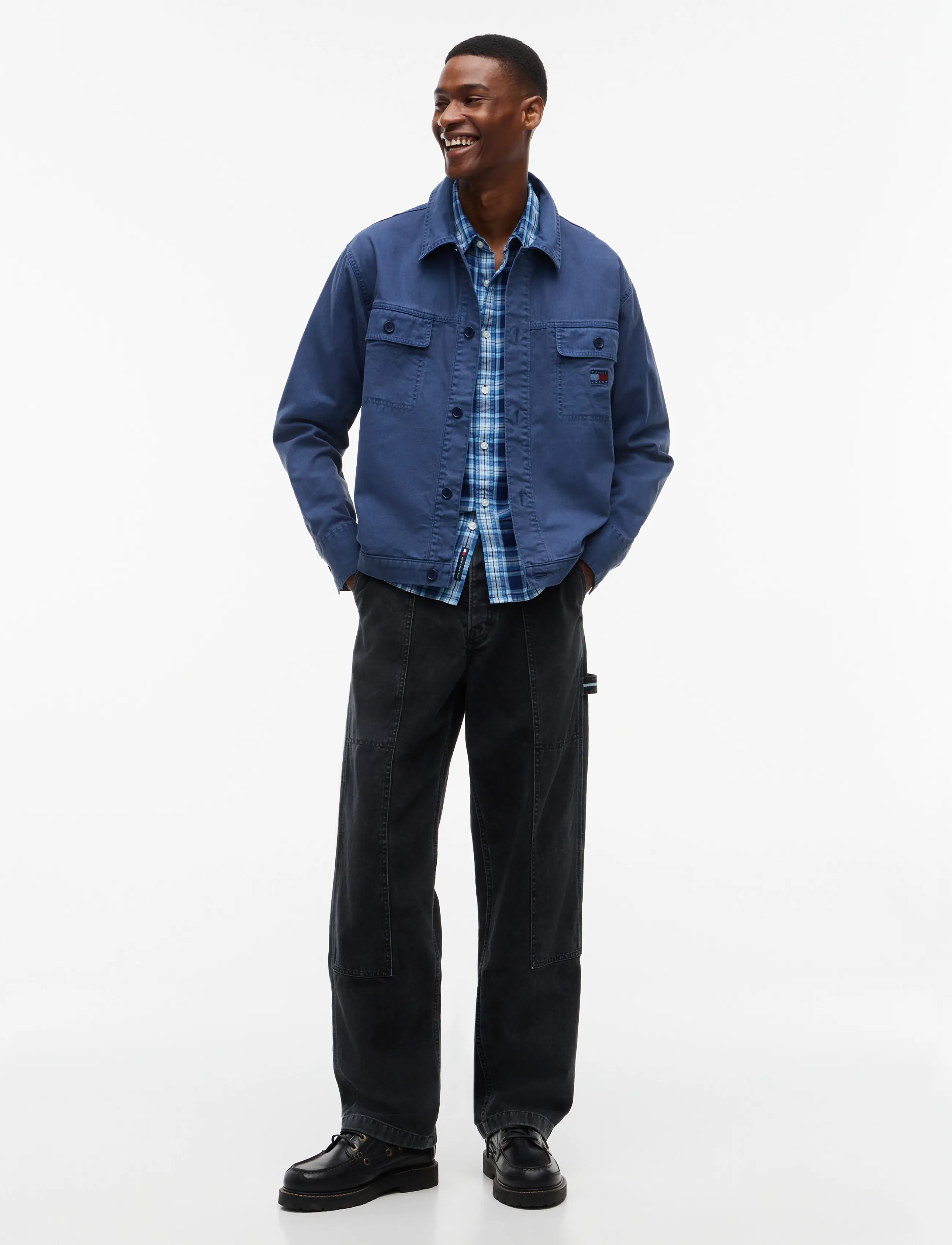 Tommy Jeans - TJM ESSENTIAL OVERSHIRT - ungefütterte denimjacken - basic navy - 4