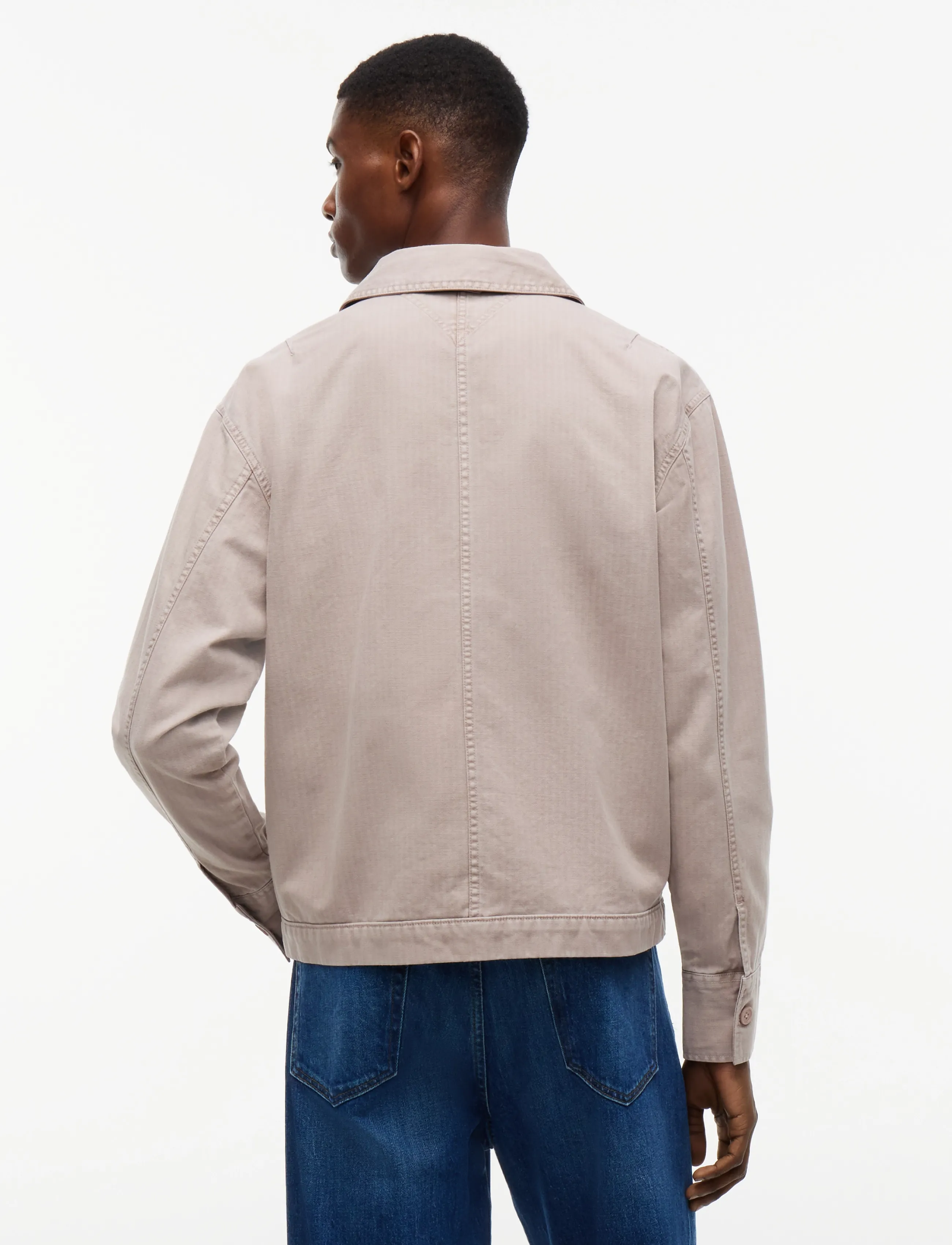 Tommy Jeans - TJM ESSENTIAL OVERSHIRT - limestone dust - 2