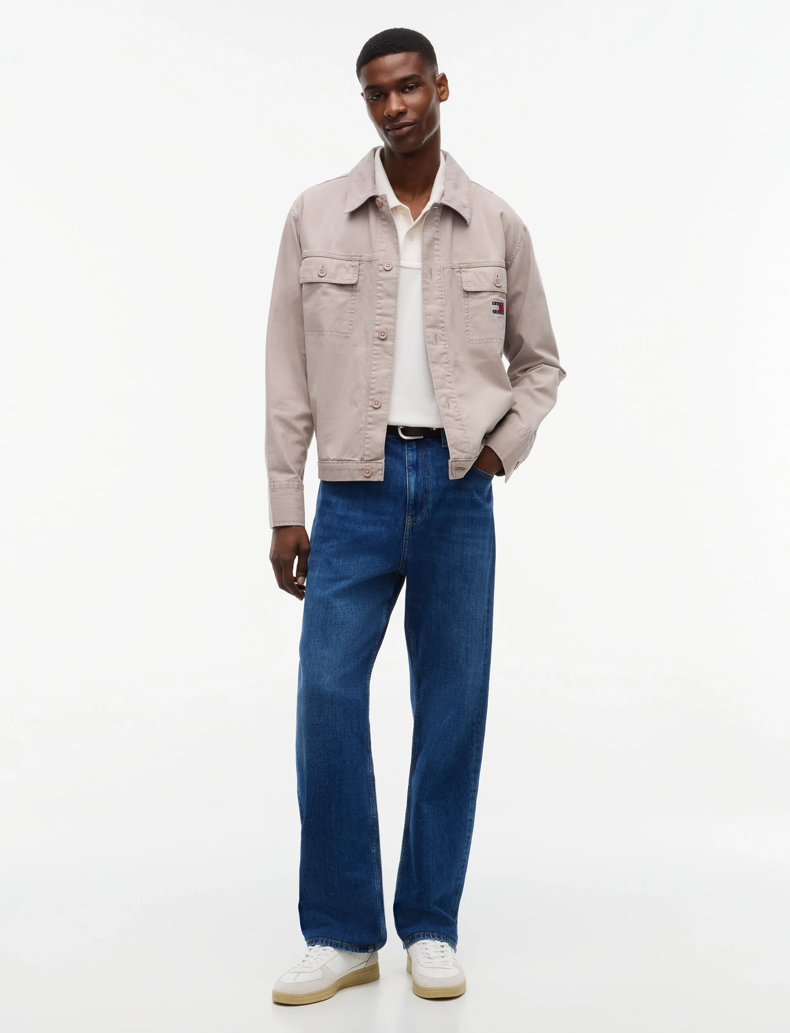 Tommy Jeans - TJM ESSENTIAL OVERSHIRT - limestone dust - 4