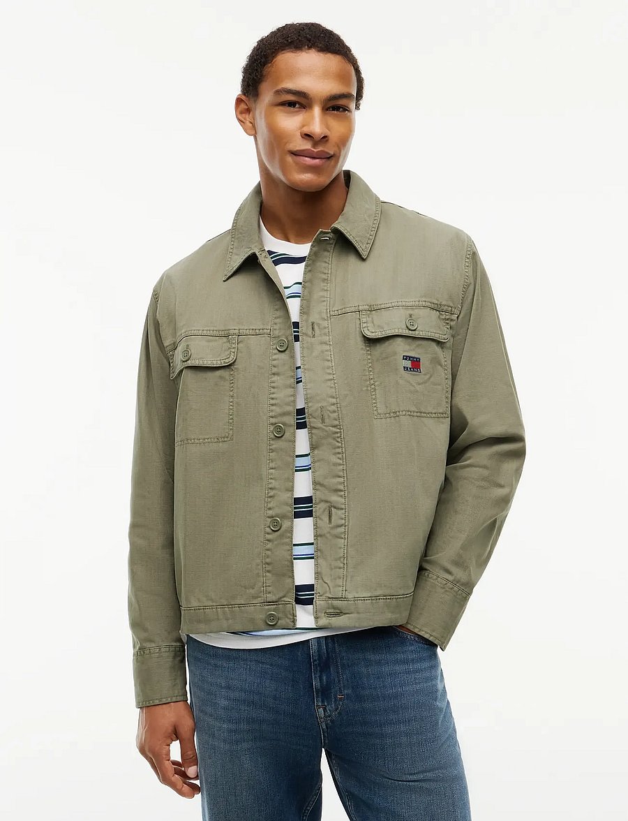 Tommy Jeans - TJM ESSENTIAL OVERSHIRT - unlined denim jackets - rocky mountain - 0