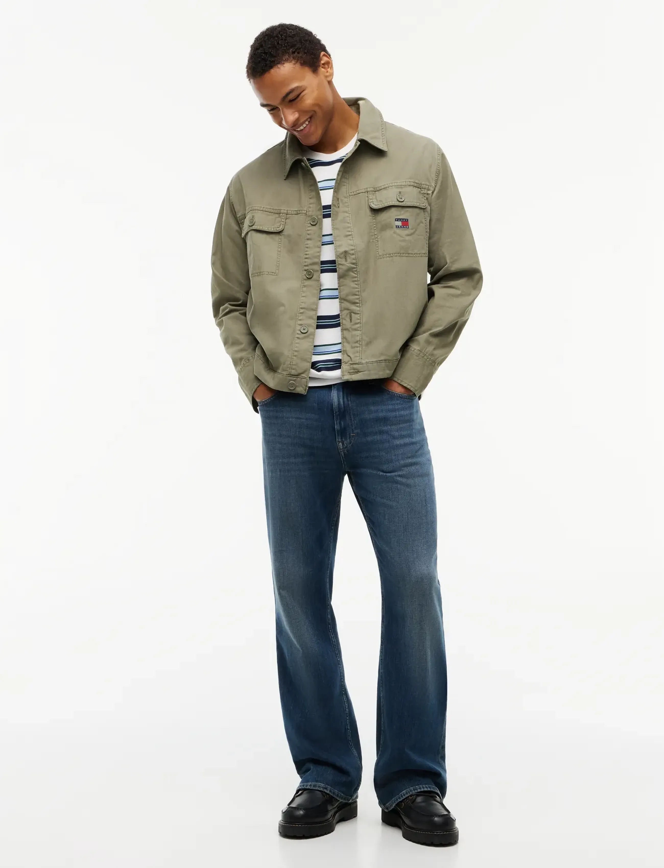 Tommy Jeans - TJM ESSENTIAL OVERSHIRT - ungefütterte denimjacken - rocky mountain - 3