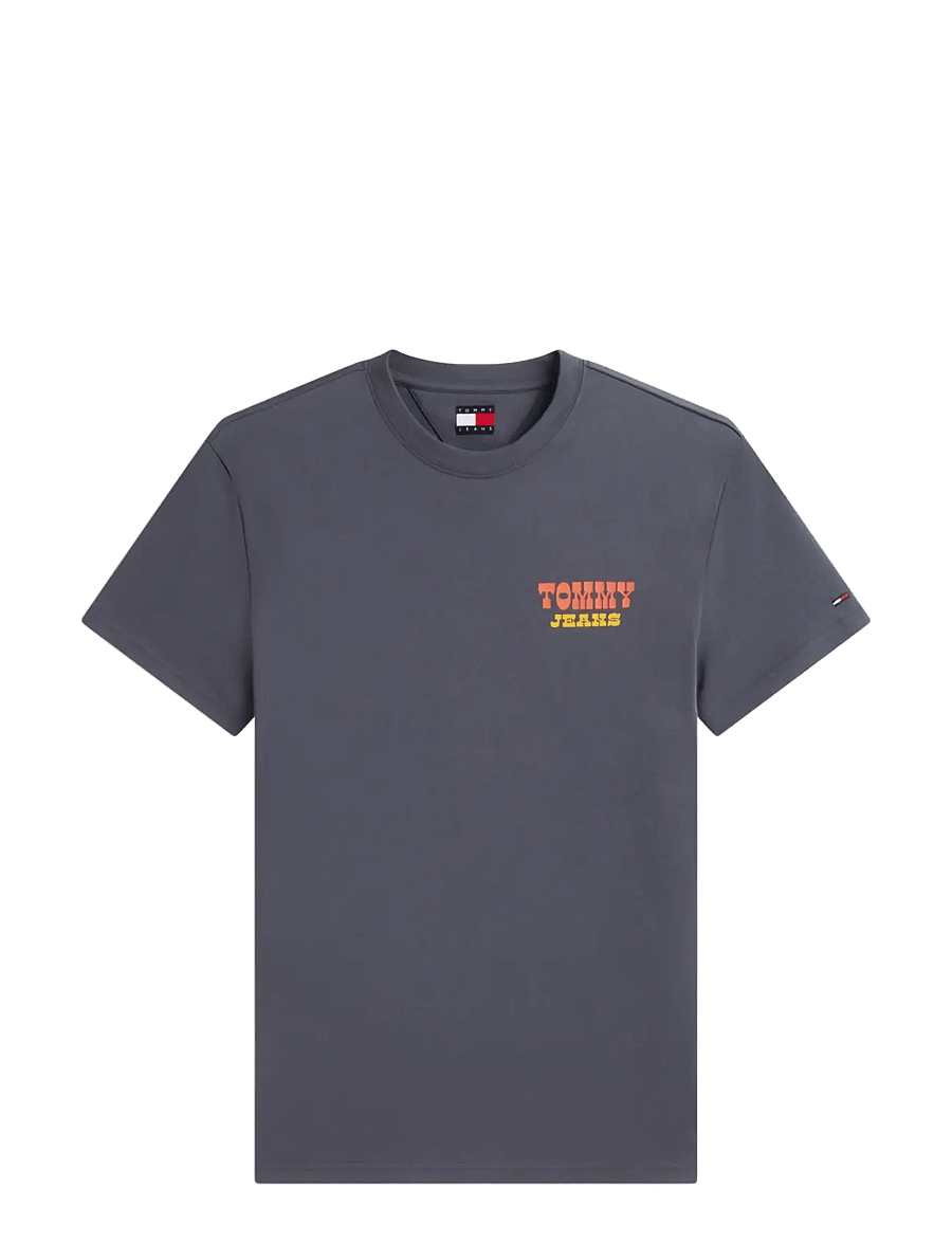 Tommy Jeans - TJM REG NOVELTY TEE - kortærmede t-shirts - washed black - 1