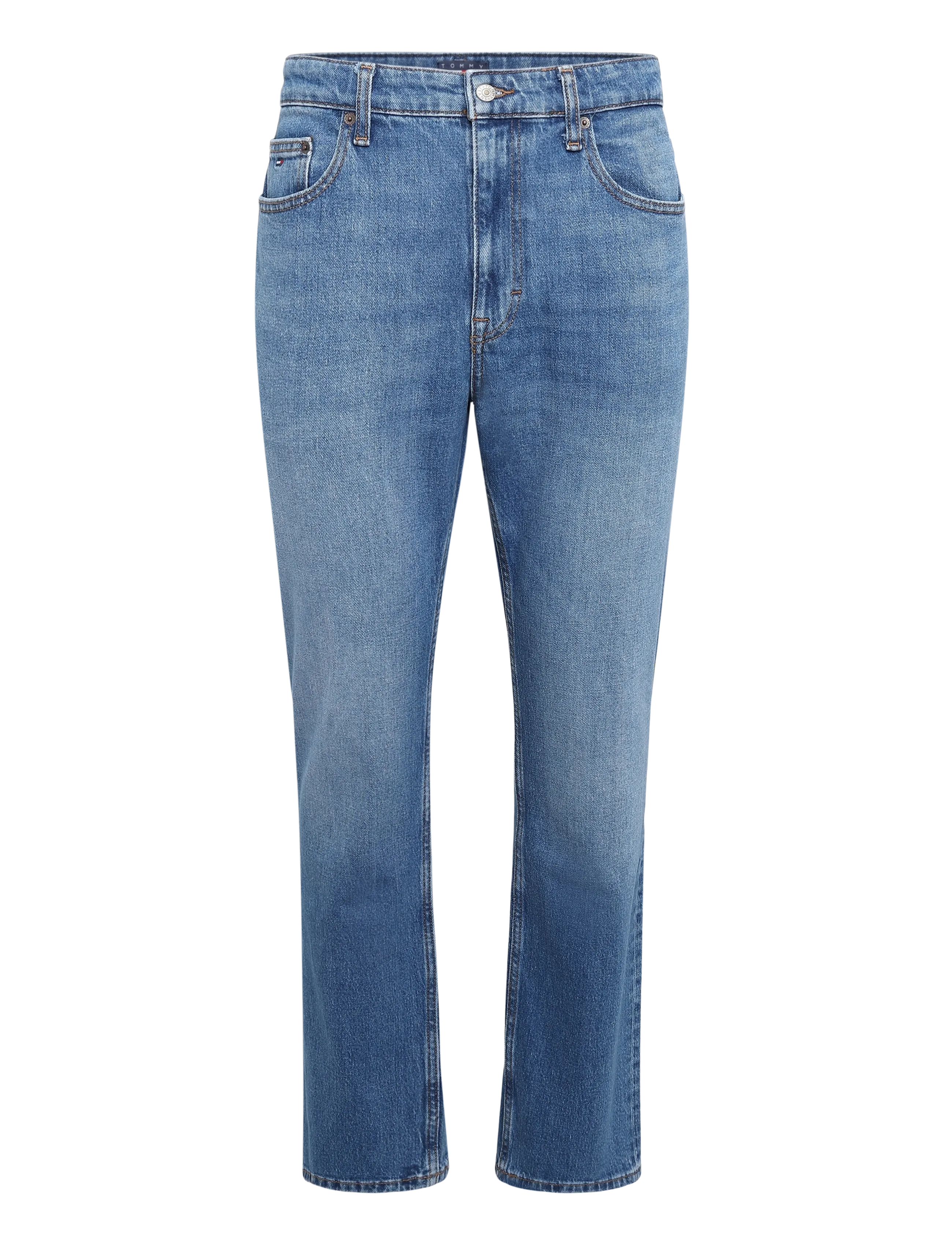 Tommy Jeans - Ryan Slim Straight Jeans - kitsad teksad - denim medium - 1