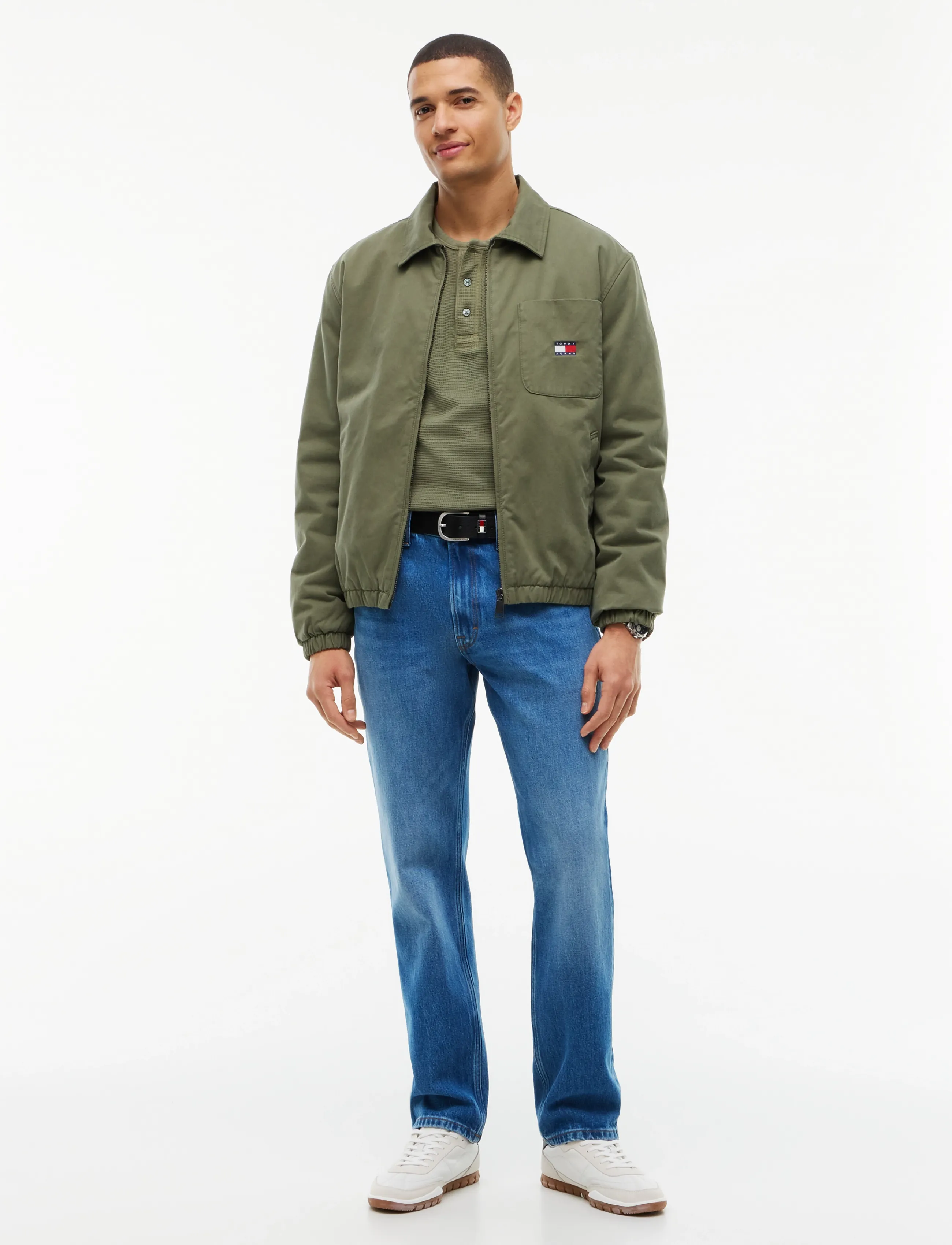 Tommy Jeans - Ryan Slim Straight Jeans - kitsad teksad - denim medium - 4