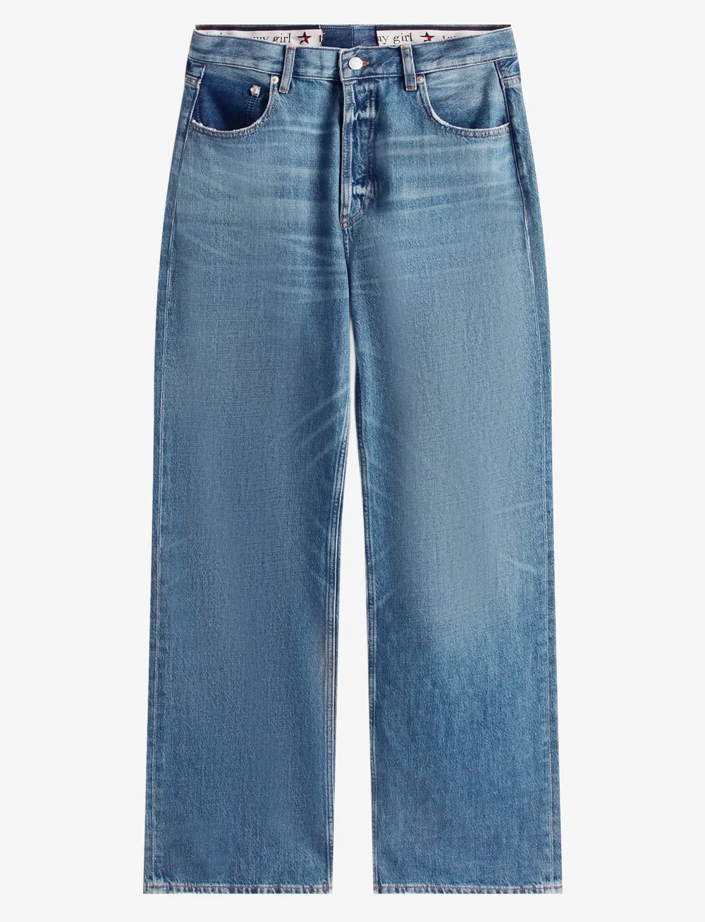 Tommy Jeans - TOMMY GIRL LR RLXD DENIM PANT - regular jeans - indigo wash - 1