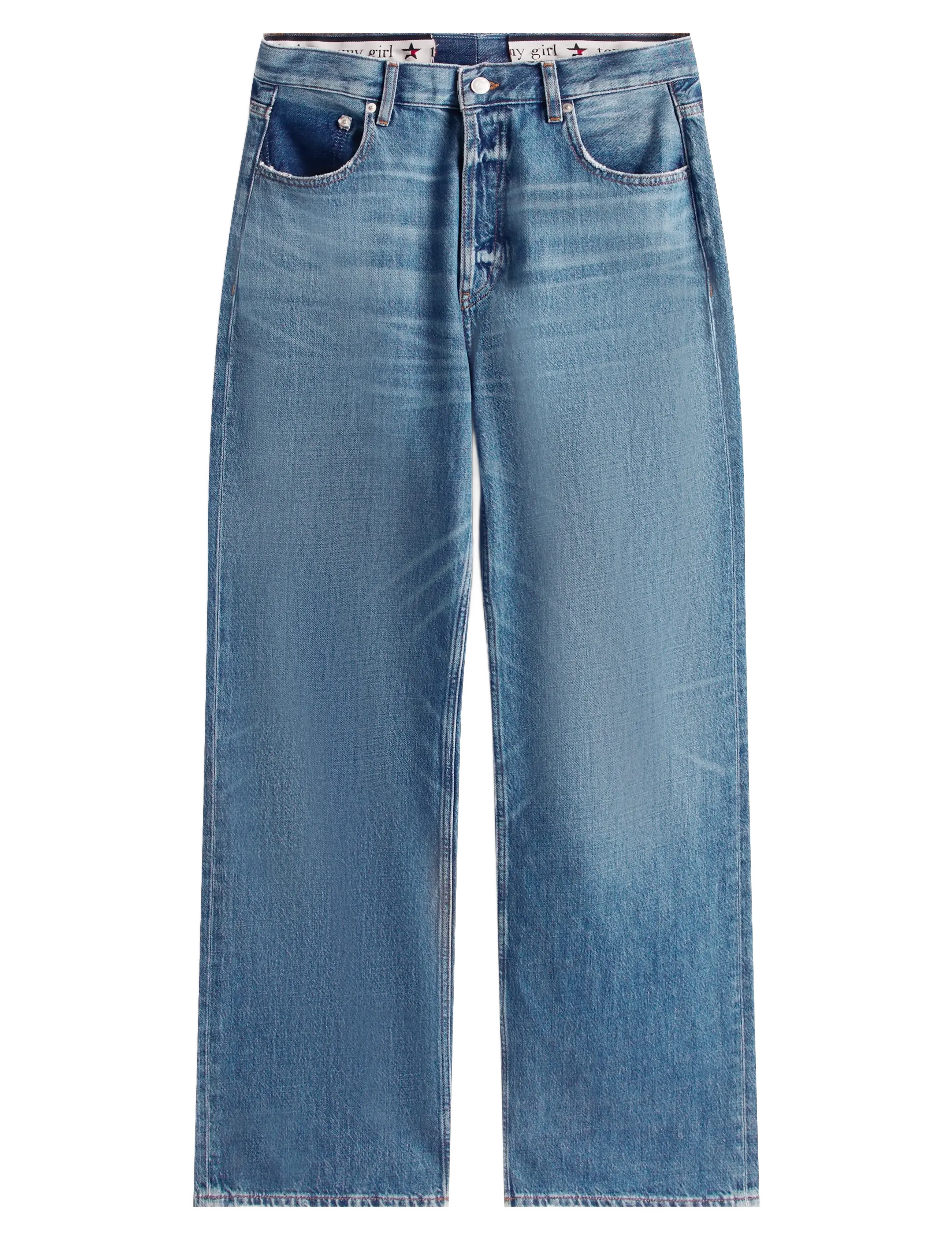 Tommy Jeans - TOMMY GIRL LR RLXD DENIM PANT - regular jeans - indigo wash - 1