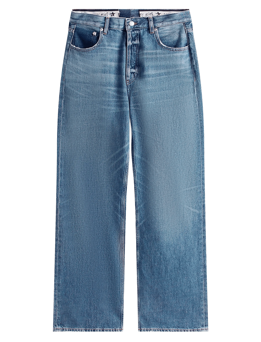 Tommy Jeans - TOMMY GIRL LR RLXD DENIM PANT - regular jeans - indigo wash - 1