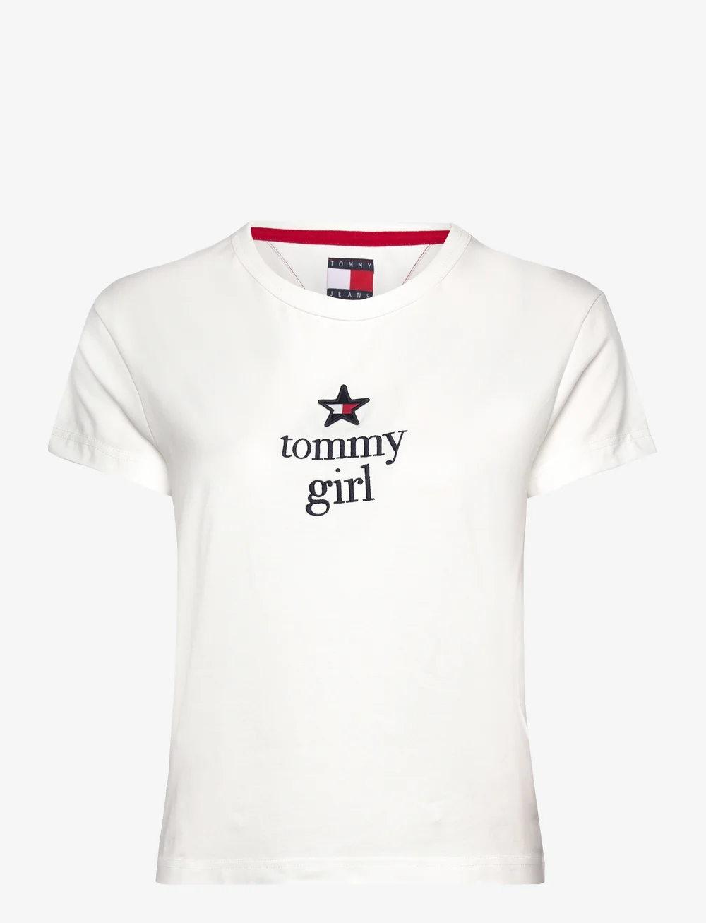 Tommy Jeans - TOMMY GIRL GRAPHIC T-SHIRT - t-shirts - ecru - 1