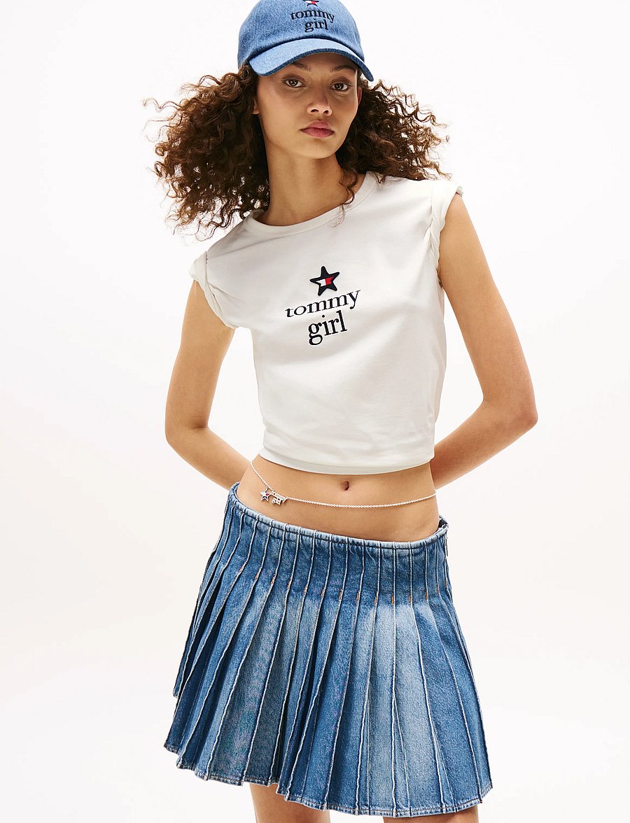 Tommy Jeans - TOMMY GIRL GRAPHIC T-SHIRT - t-särgid - ecru - 3