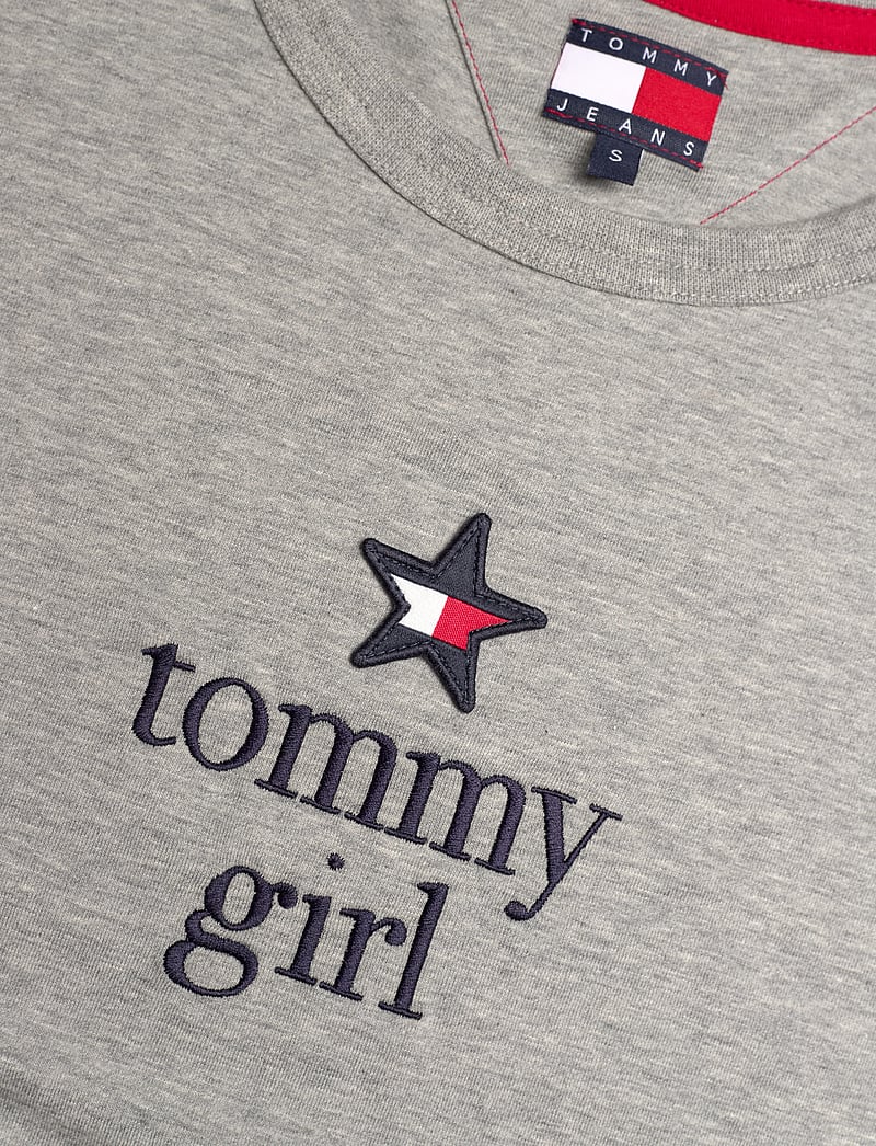 Tommy Jeans - TOMMY GIRL GRAPHIC T-SHIRT - t-shirts - light grey marl - 5