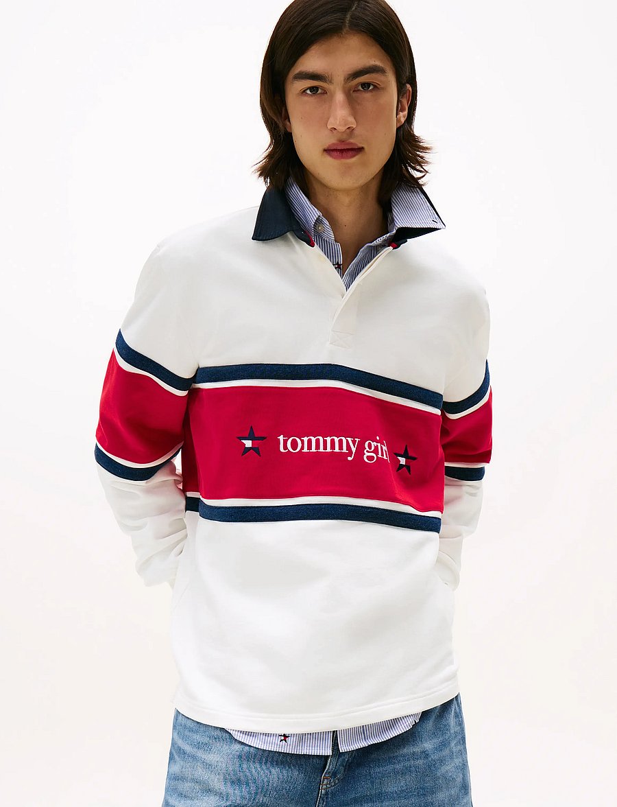Tommy Jeans - TOMMY GIRL RUGBY POLO SHIRT - poloshirts - ecru - 2