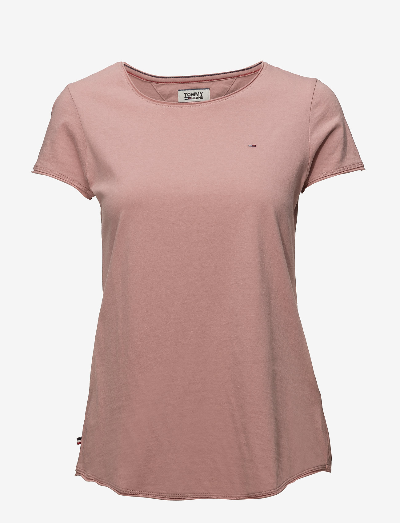 Tommy Jeans - TJW BASIC CN KNIT S/S 14 - blush - 0