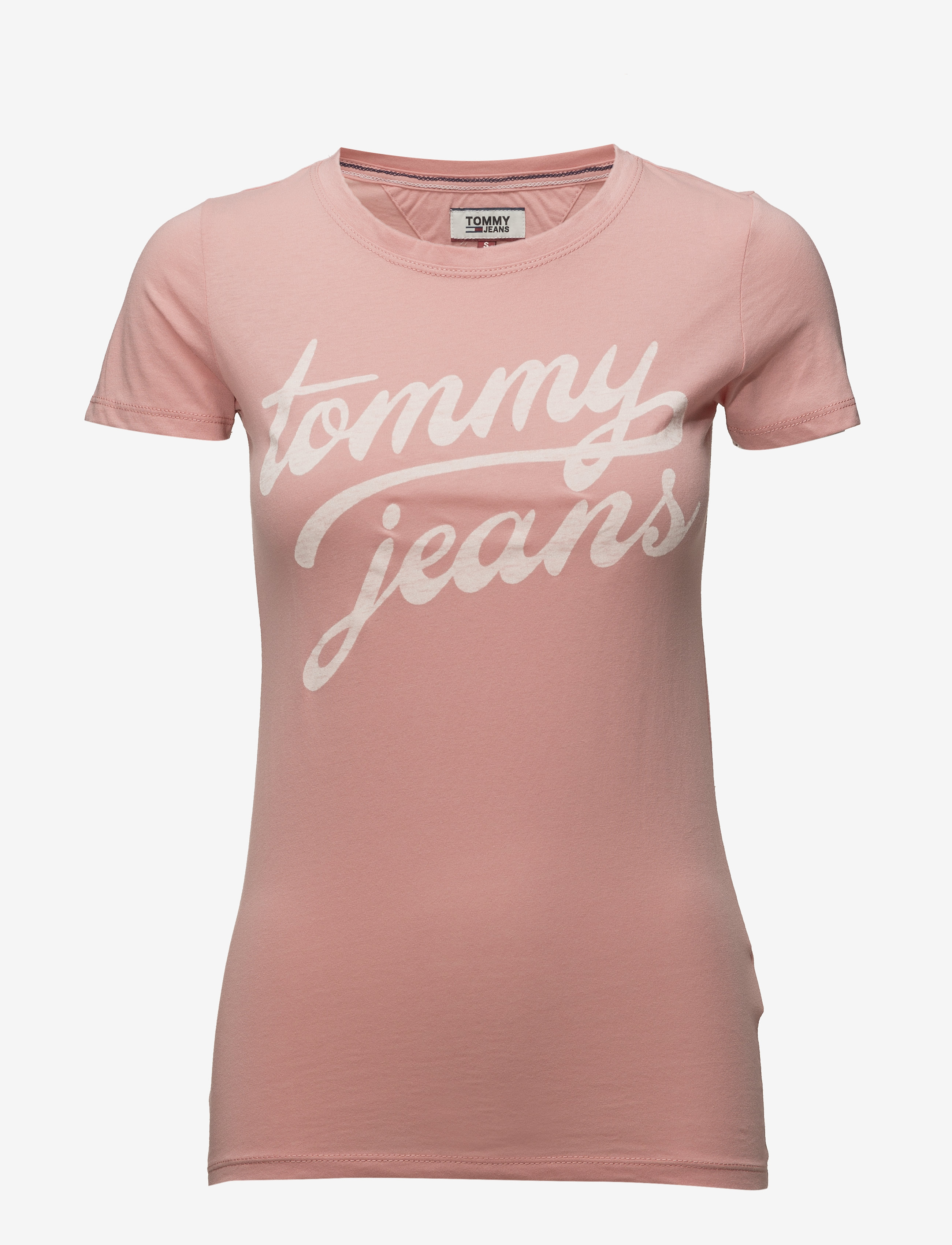 Tommy Jeans - TJW BASIC CN T-SHIRT S/S 11 - blush - 0