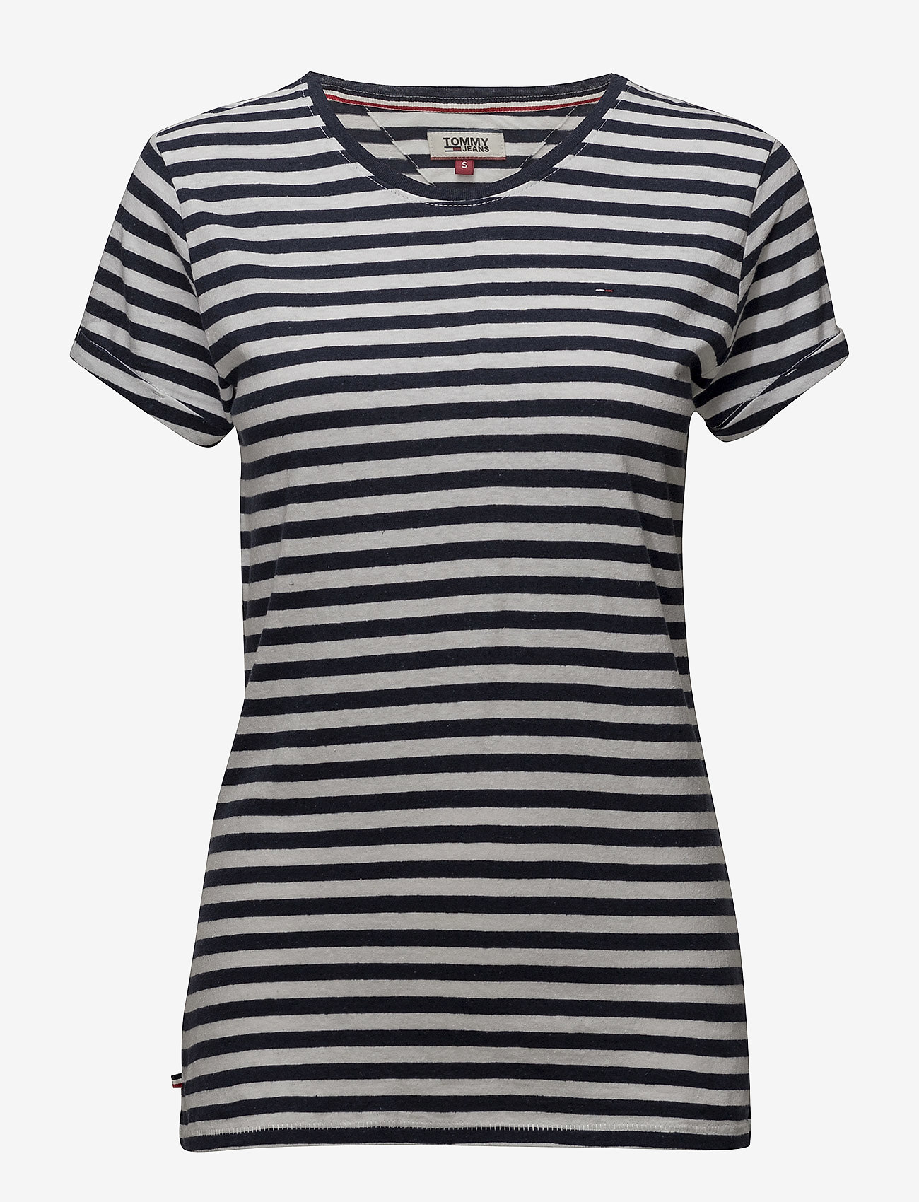 Tommy Jeans - TJW LINEN BLEND STRI - black iris / bright white - 0