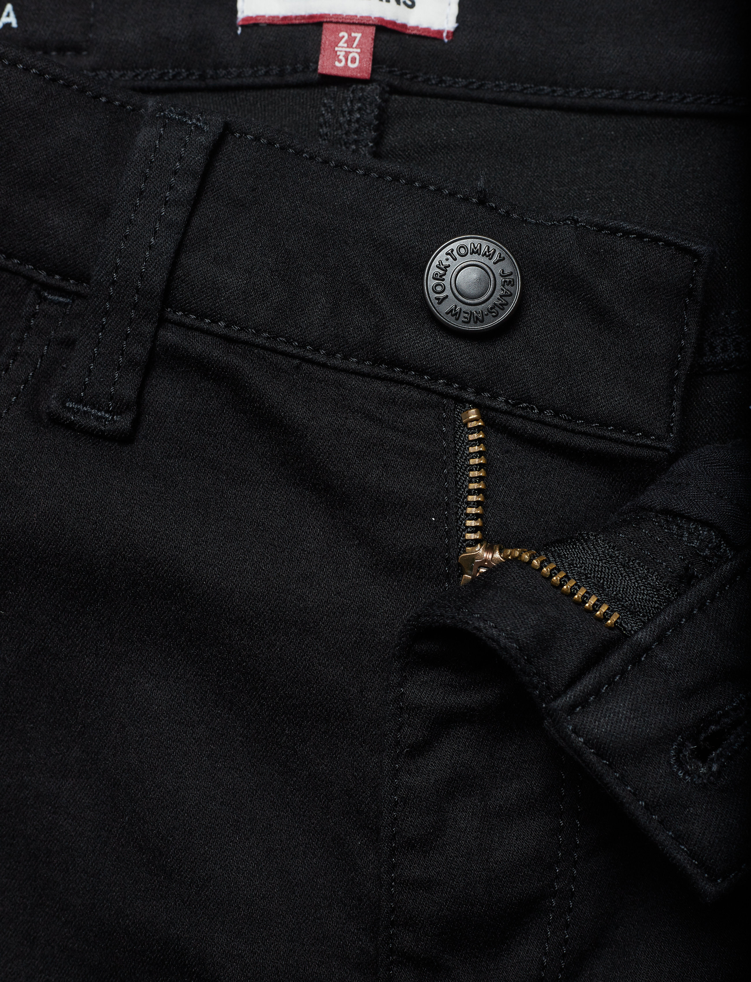 Tommy Jeans - HIGH RISE SKINNY SAN - dana black stretch - 3