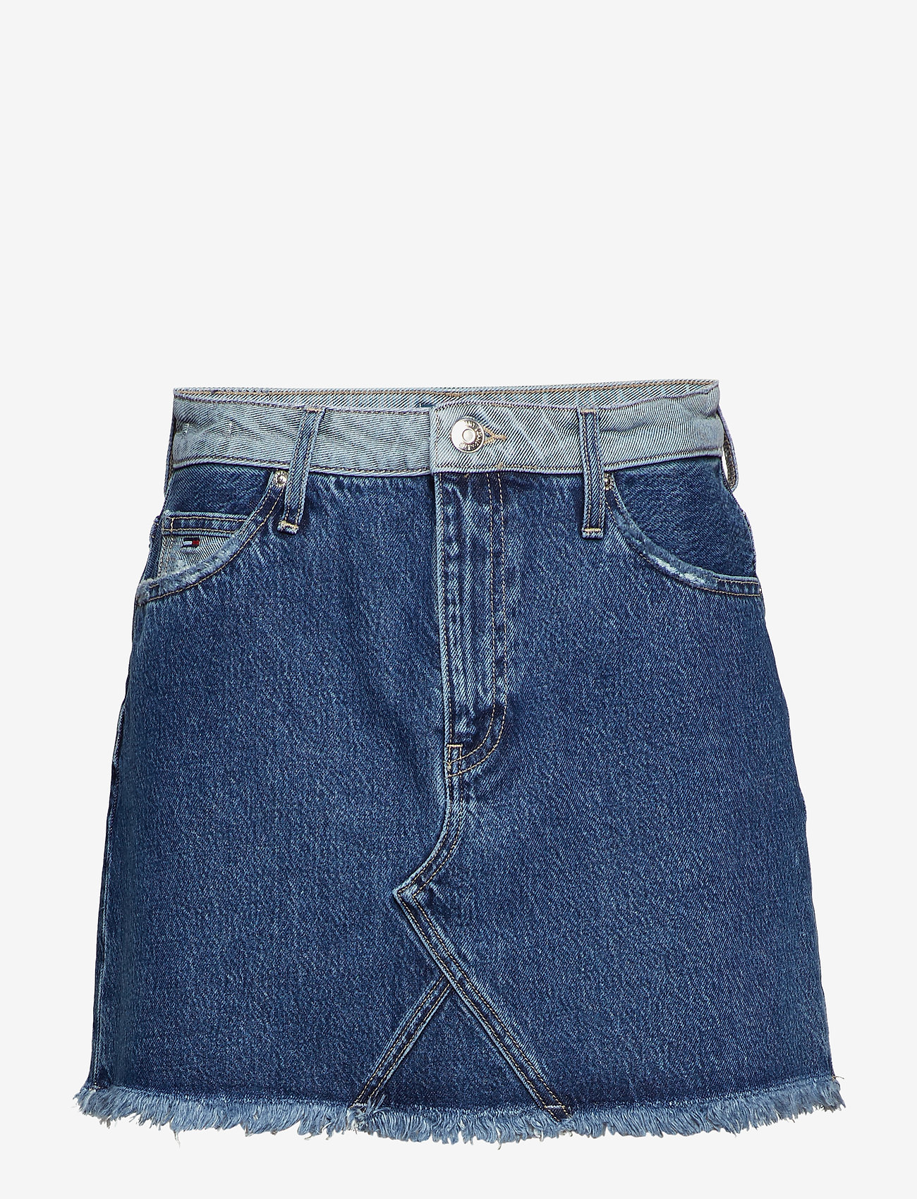 Tommy Jeans - SHORT DENIM SKIRT RV - reverse mid blue rig - 0