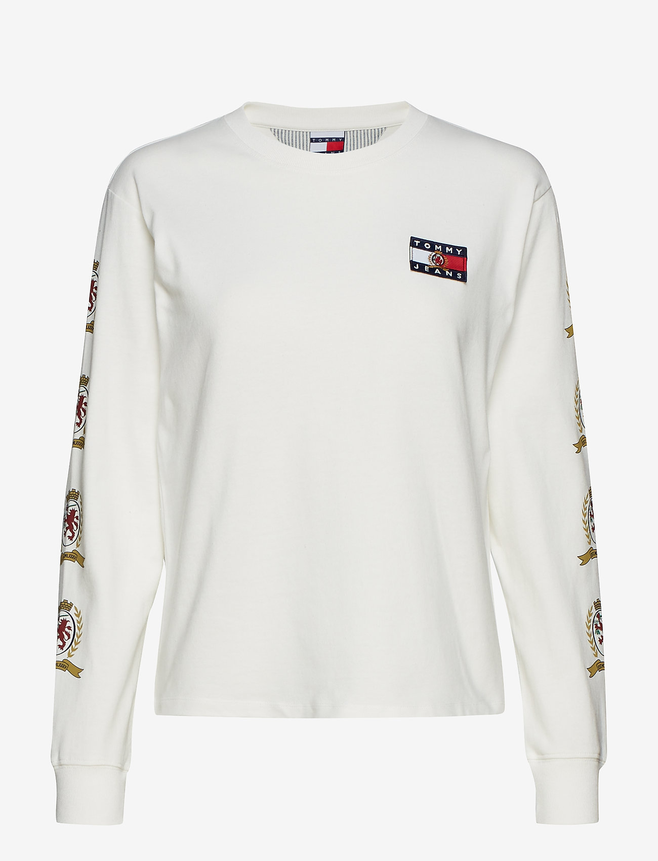 Tommy Jeans - TJW CREST LONGSLEEVE - cloud dancer - 0