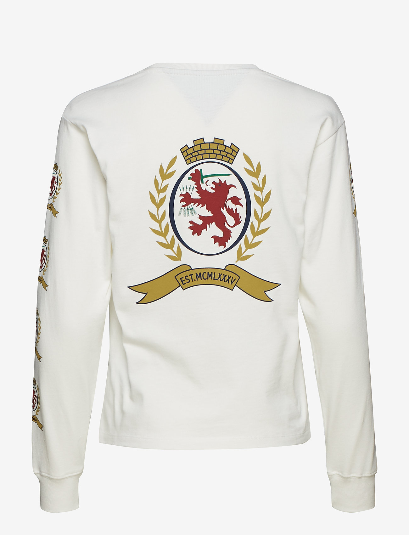 Tommy Jeans - TJW CREST LONGSLEEVE - cloud dancer - 1