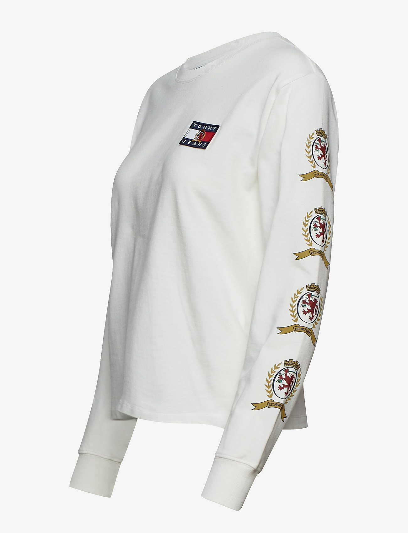 Tommy Jeans - TJW CREST LONGSLEEVE - cloud dancer - 2